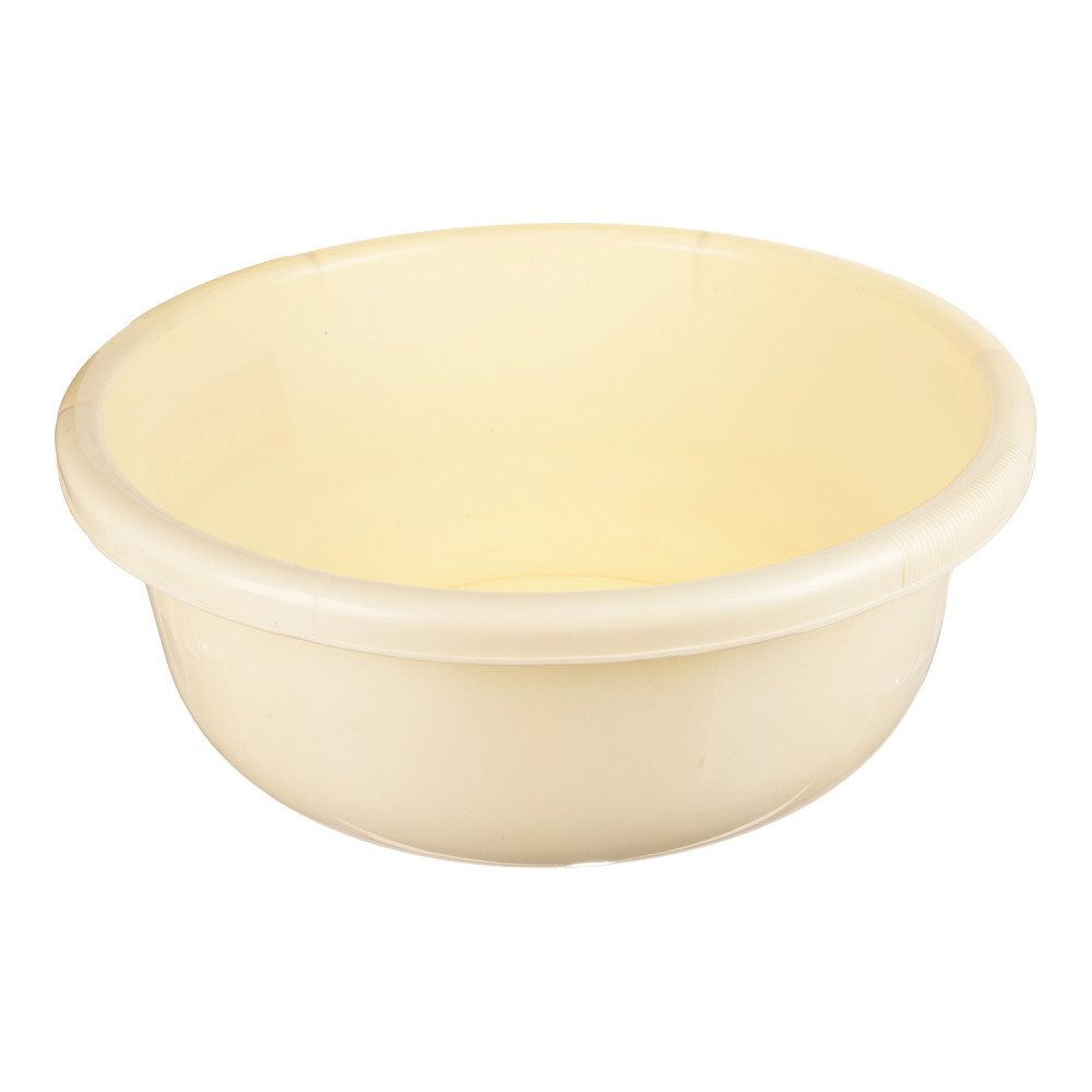 Kuber Industries Bath Tub 38|Versatile Plastic Utility Gaint Tub|Durable Deep Tub for Baby Bathing|Washing Clothes|Feeding Pan|38 Liter (Cream)