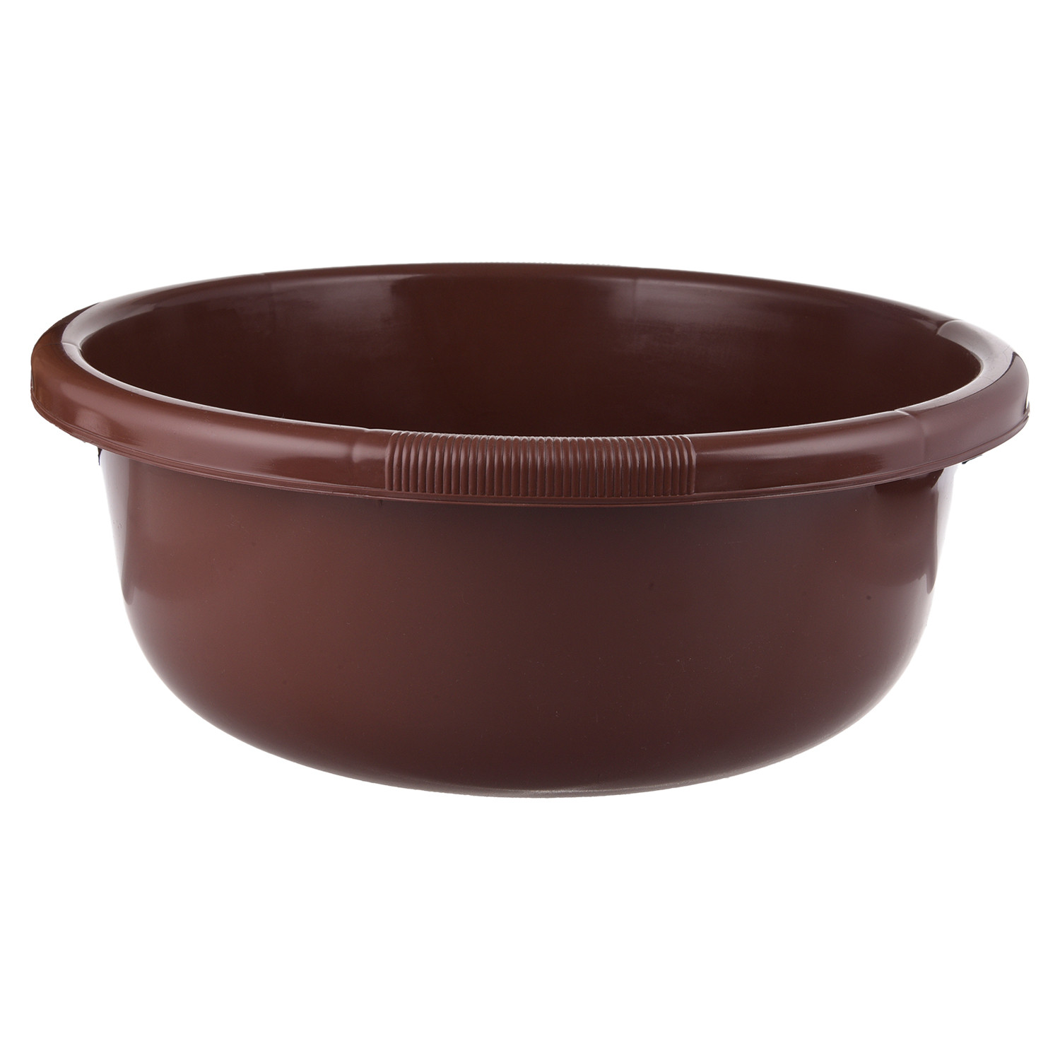 Kuber Industries Bath Tub 38|Versatile Plastic Utility Gaint Tub|Durable Deep Tub for Baby Bathing|Washing Clothes|Feeding Pan|38 Liter|Pack of 2 (Brown & Cream)