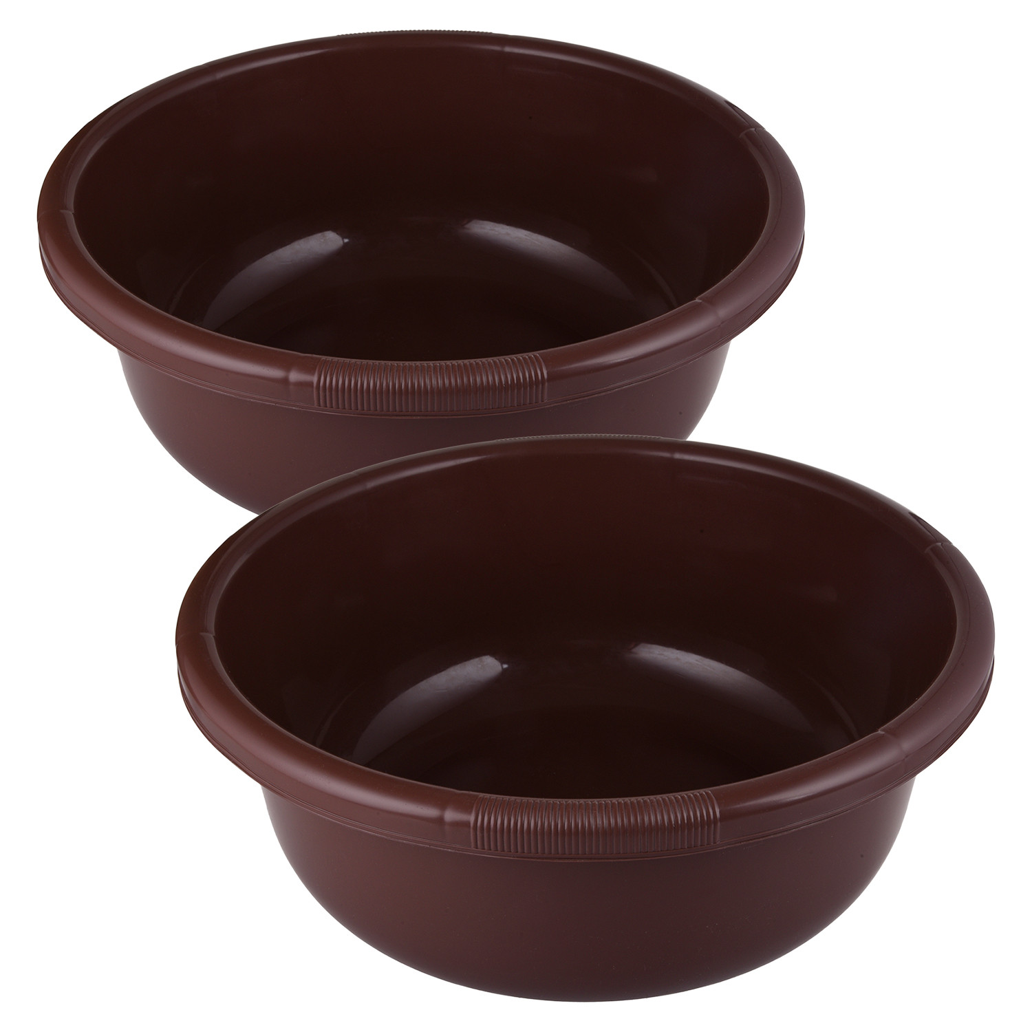 Kuber Industries Bath Tub|Versatile Plastic Utility Gaint Tub|Durable Deep Tub for Baby Bathing|Washing Clothes|Feeding Pan|26 Liter (Brown)