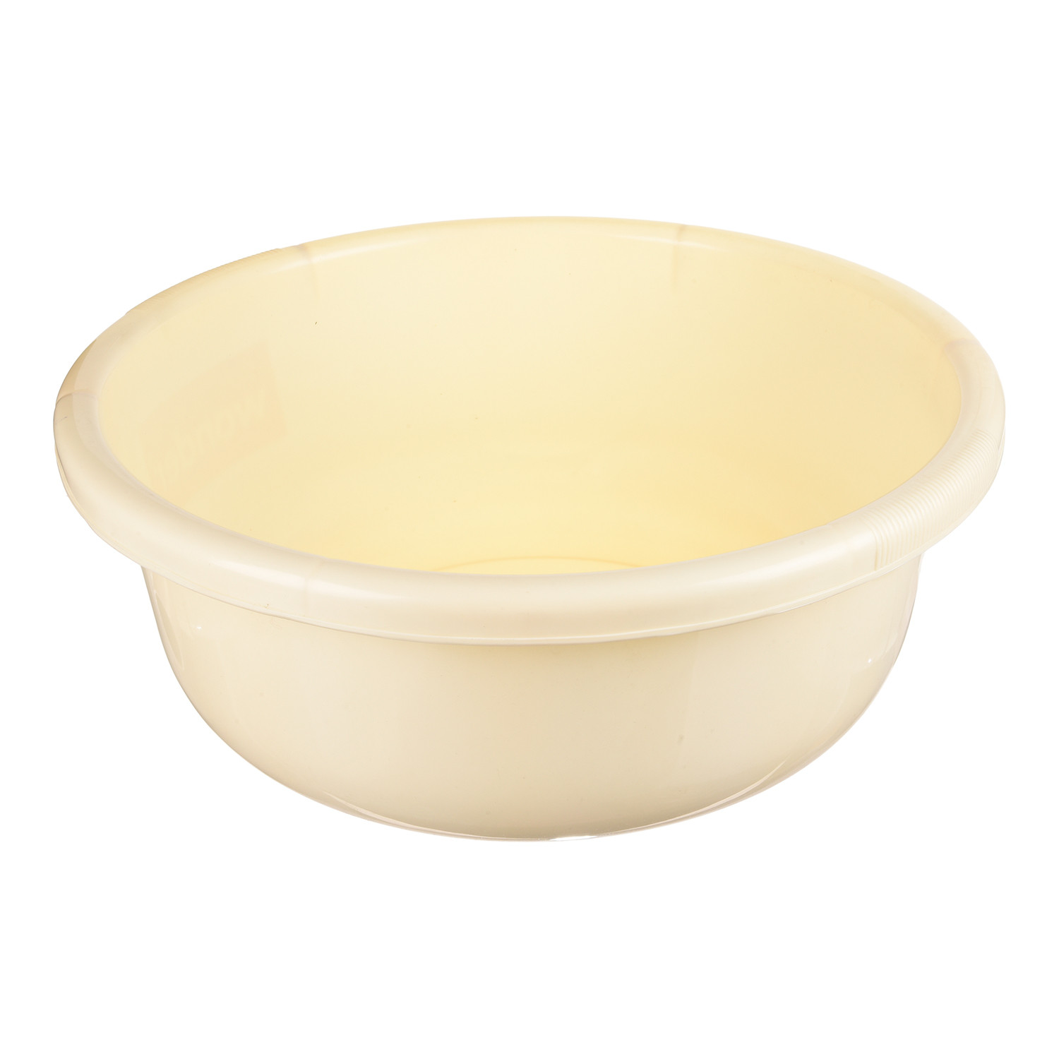 Kuber Industries Bath Tub|Versatile Plastic Utility Gaint Tub|Durable Deep Tub for Baby Bathing|Washing Clothes|Feeding Pan|26 Liter (Cream)