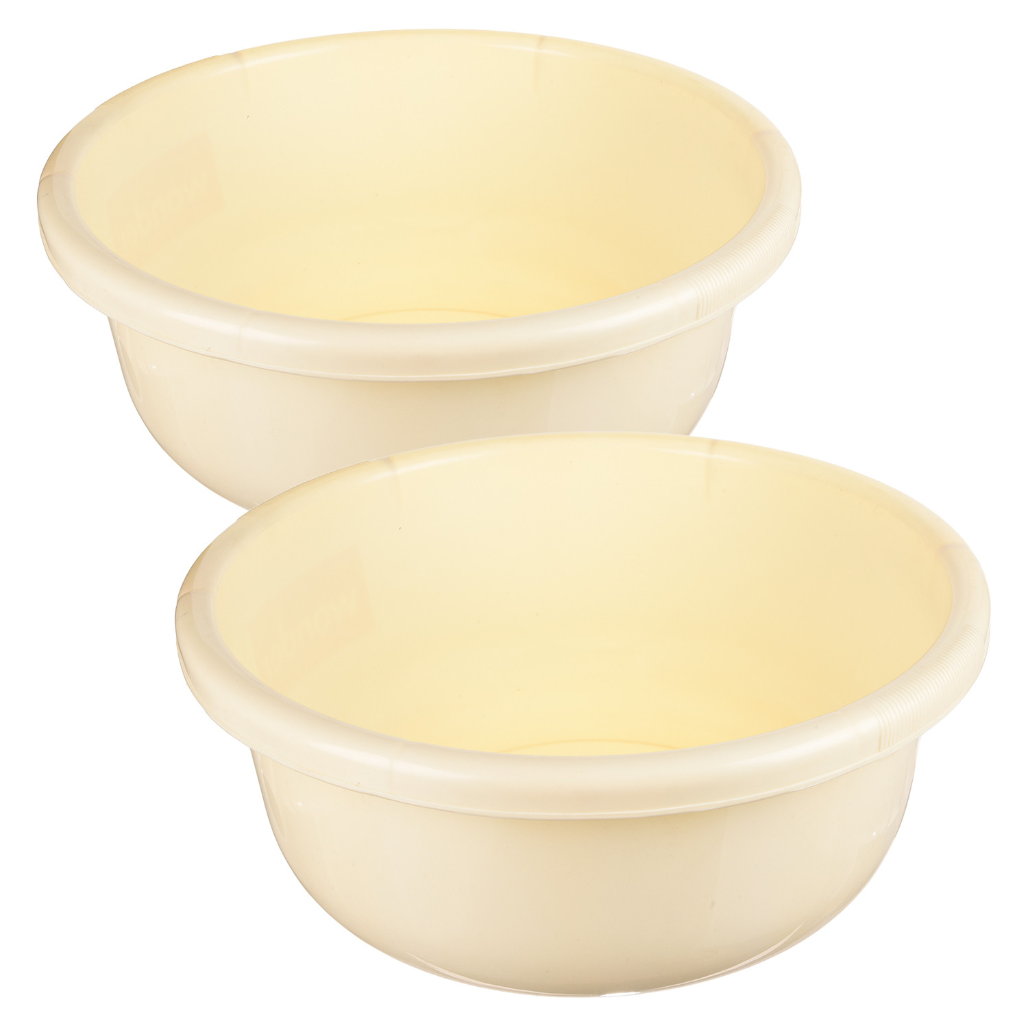 Kuber Industries Bath Tub|Versatile Plastic Utility Gaint Tub|Durable Deep Tub for Baby Bathing|Washing Clothes|Feeding Pan|26 Liter (Cream)