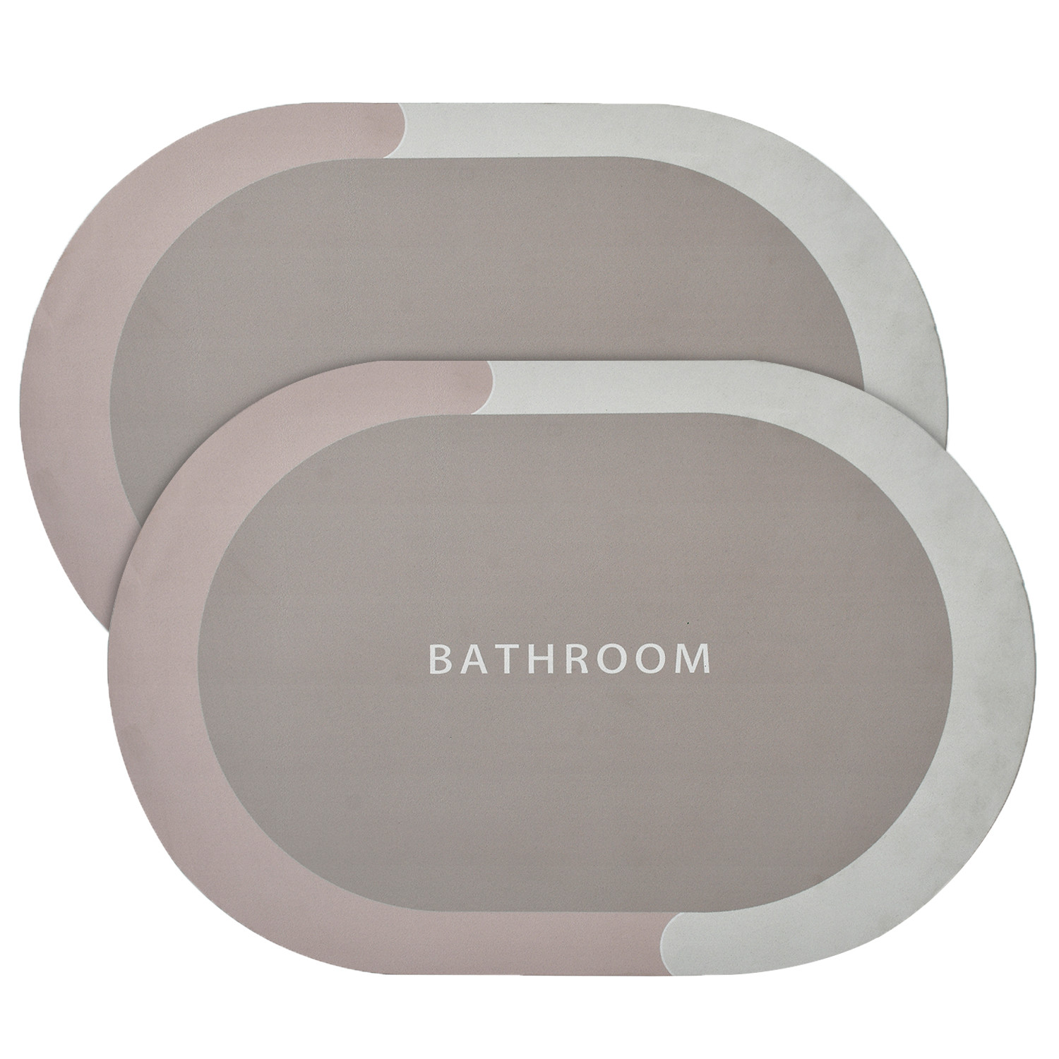 Kuber Industries Bathroom mat|Bathroom mat Super Absorbent Floor mat|Anti-skid Bathroom mat|Memory Foam Bathroom Rug Mat (Beige)