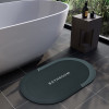 Kuber Industries Bathroom mat|Bathroom mat Super Absorbent Floor mat|Anti-skid Bathroom mat|Memory Foam Bathroom Rug Mat (Green)