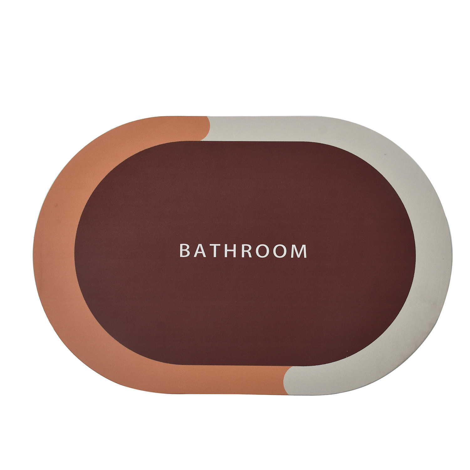 Kuber Industries Bathroom mat|Bathroom mat Super Absorbent Floor mat|Anti-skid Bathroom mat|Memory Foam Bathroom Rug Mat (Brown)
