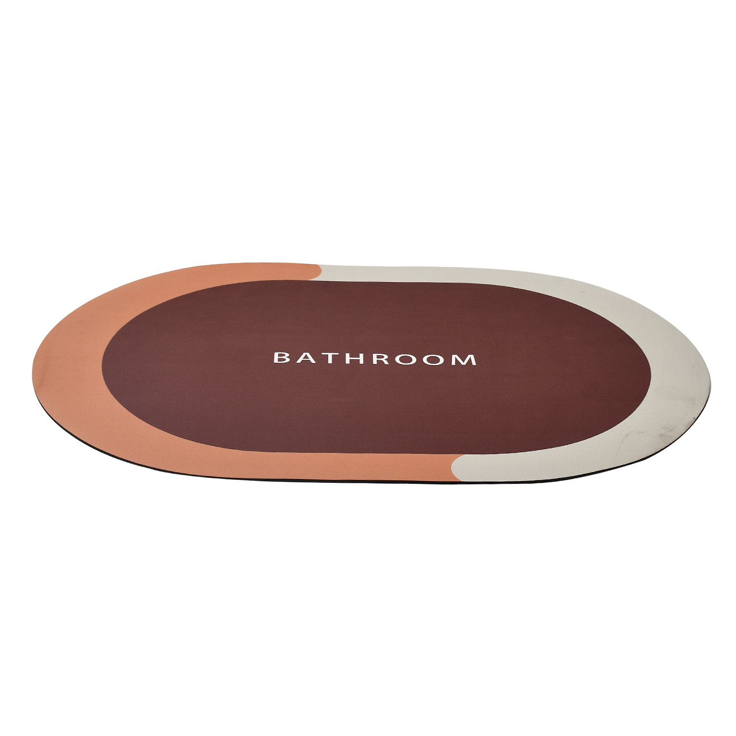 Kuber Industries Bathroom mat|Bathroom mat Super Absorbent Floor mat|Anti-skid Bathroom mat|Memory Foam Bathroom Rug Mat|Pack of 2 (Beige & Brown)