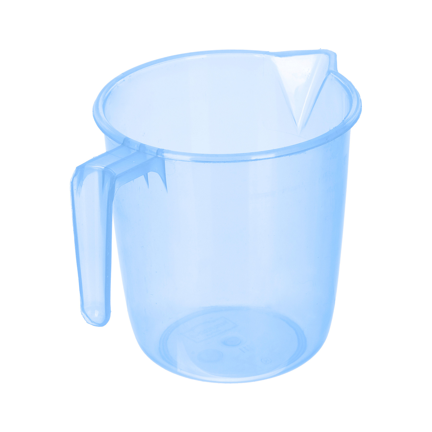 Kuber Industries Bathroom Mug | Multipurpose Bath Rinse Mug for Bathroom | Reusable Bath Mug | Wash Mug for Toilet | Mug for Washroom | 1100 ML | Transparent Blue