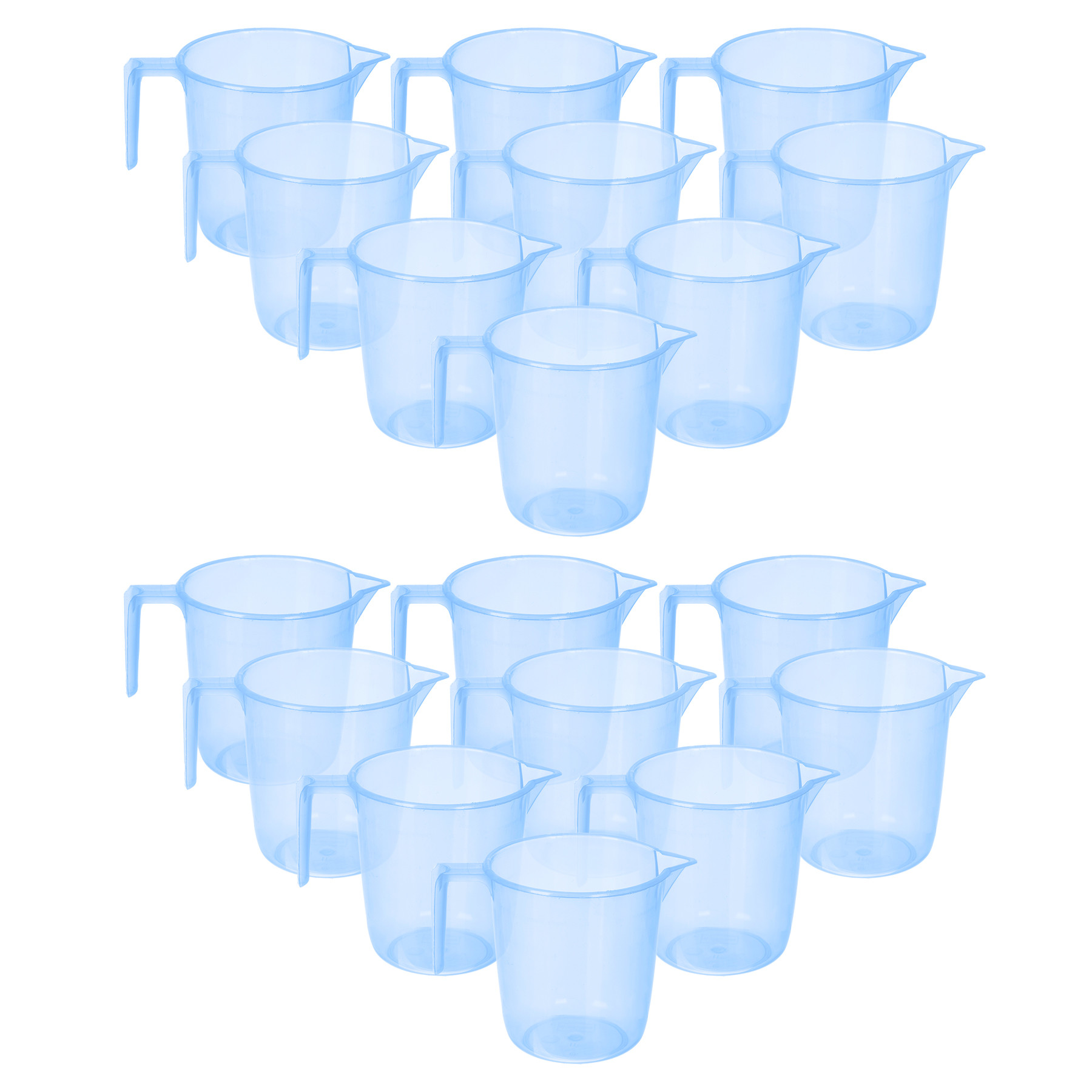 Kuber Industries Bathroom Mug | Multipurpose Bath Rinse Mug for Bathroom | Reusable Bath Mug | Wash Mug for Toilet | Mug for Washroom | 1100 ML | Transparent Blue