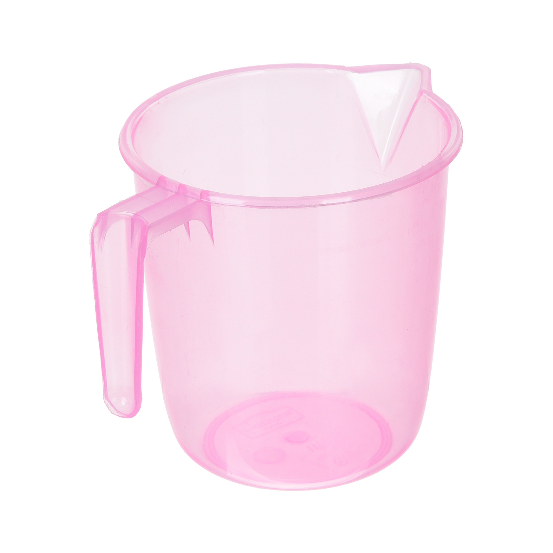 Kuber Industries Bathroom Mug | Multipurpose Bath Rinse Mug for Bathroom | Reusable Bath Mug | Wash Mug for Toilet | Mug for Washroom | 1100 ML | Transparent Pink