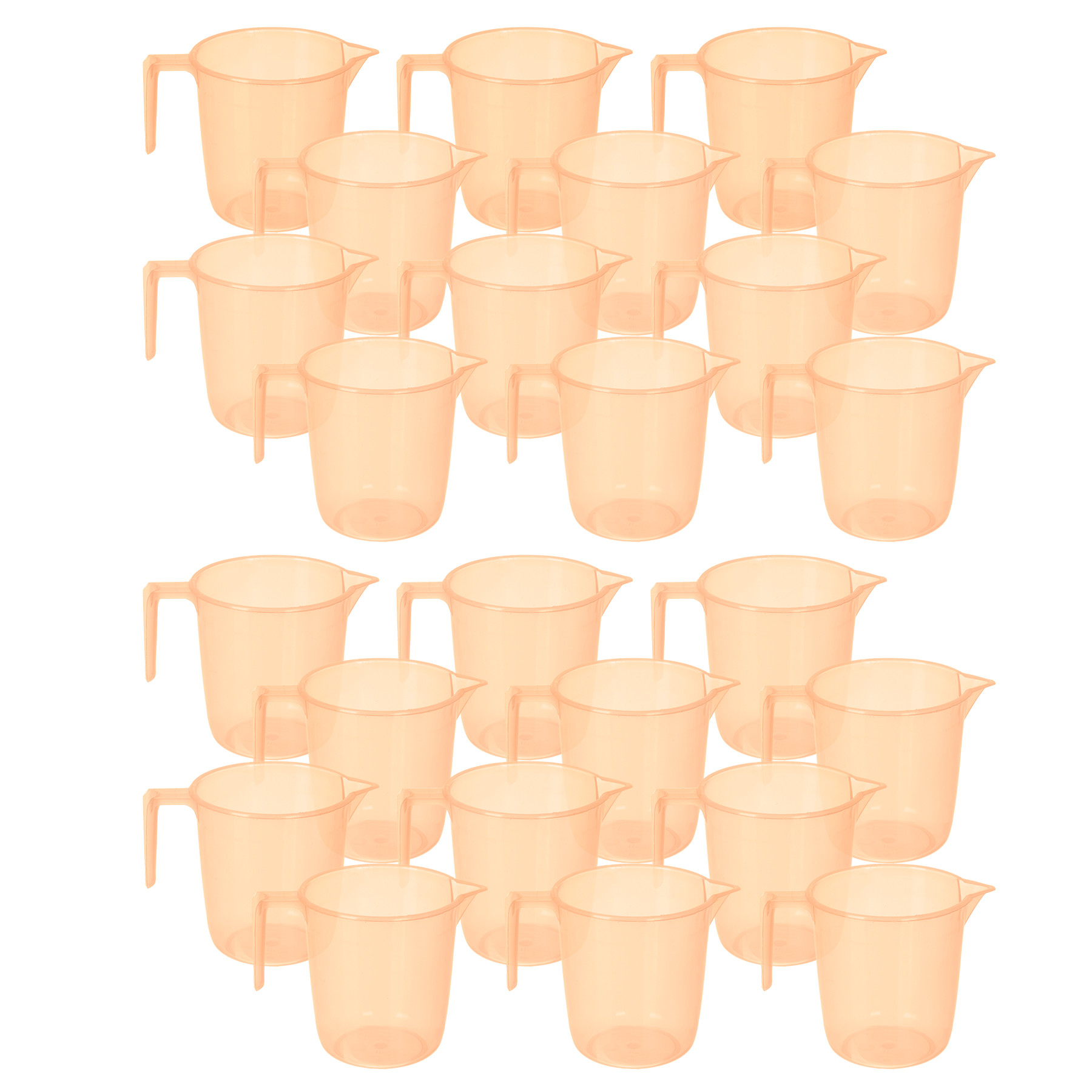 Kuber Industries Bathroom Mug | Multipurpose Bath Rinse Mug for Bathroom | Reusable Bath Mug | Wash Mug for Toilet | Mug for Washroom | 1100 ML | Transparent Orange