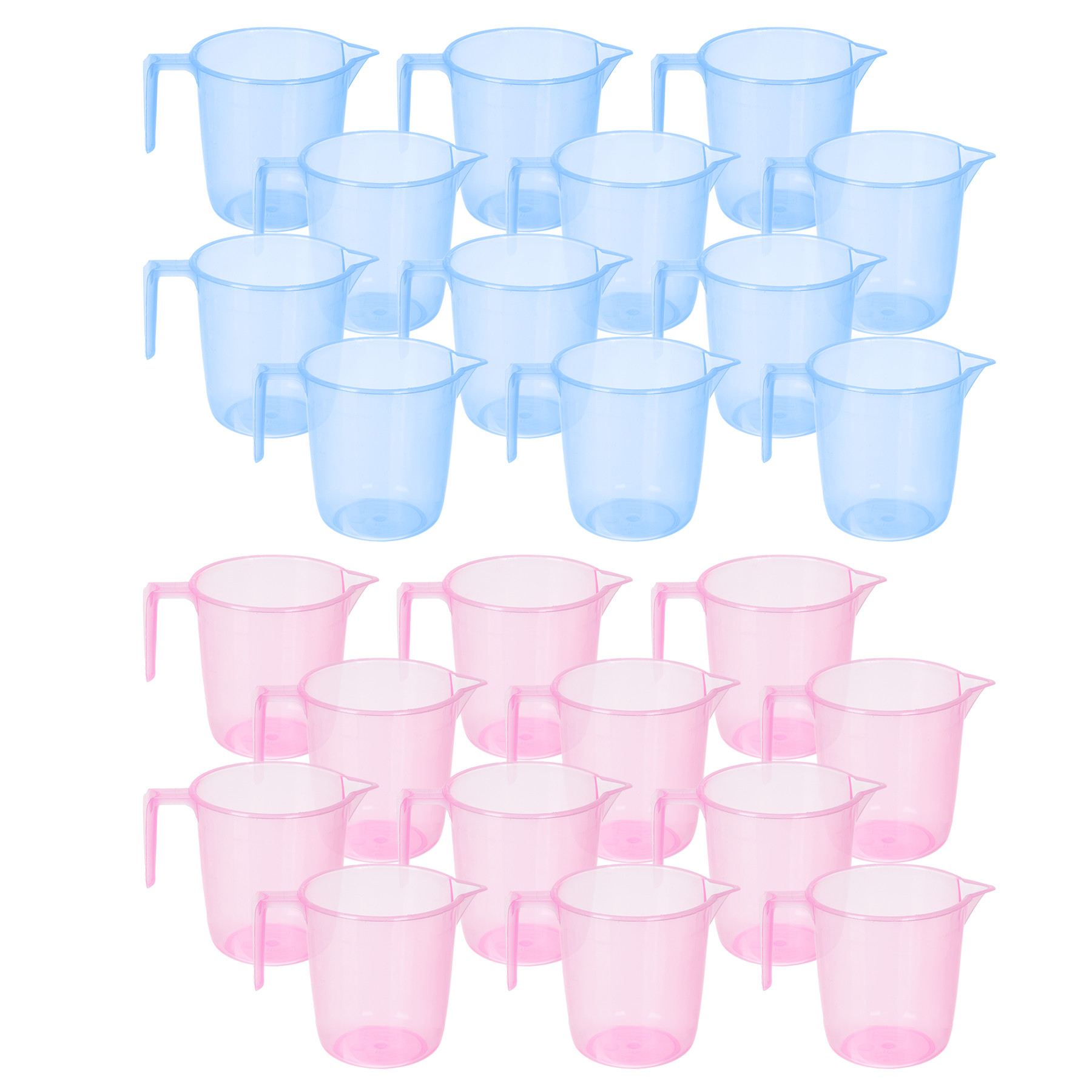 Kuber Industries Bathroom Mug | Multipurpose Bath Rinse Mug for Bathroom | Reusable Bath Mug | Wash Mug for Toilet | Mug for Washroom | 1100 ML | Transparent | Blue & Pink