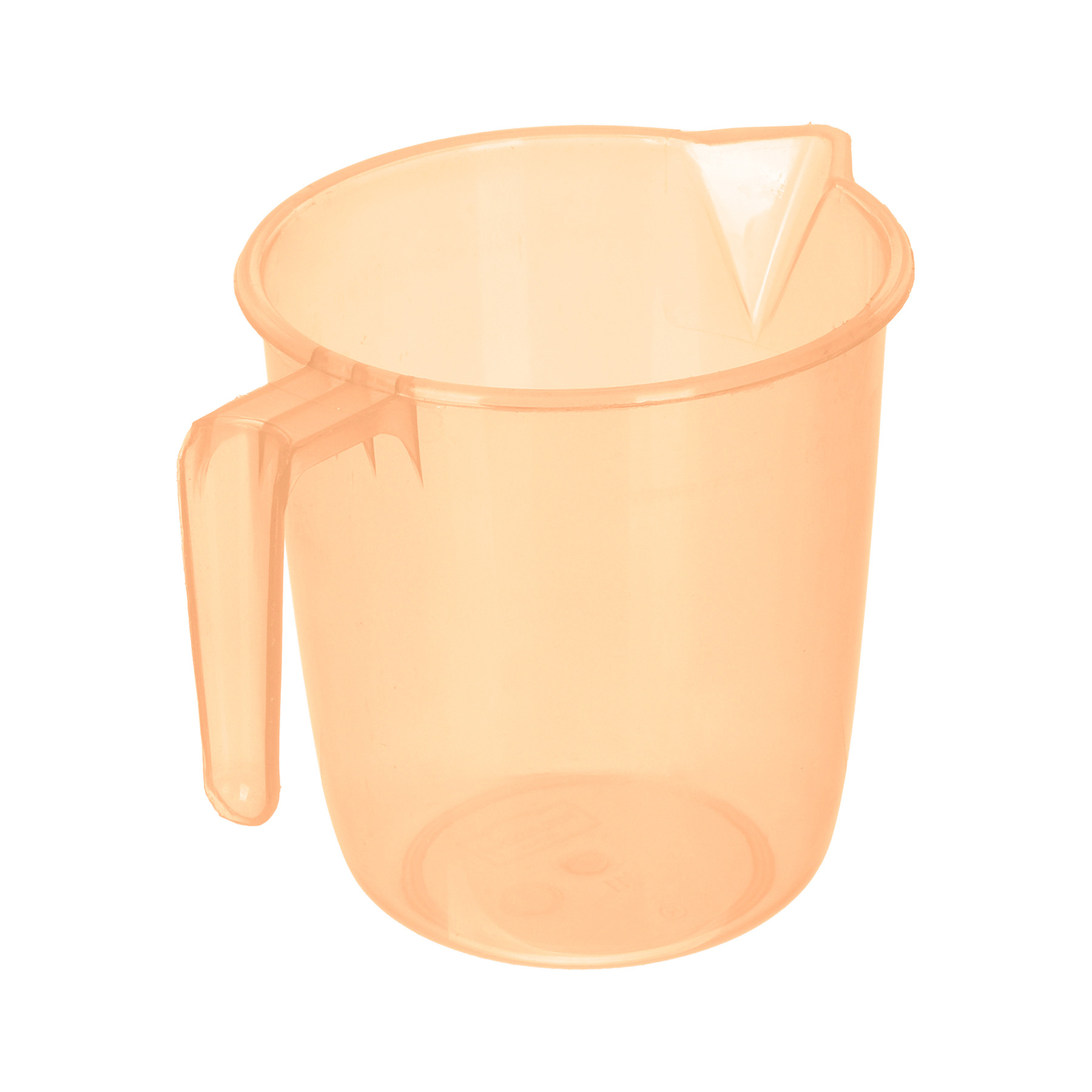 Kuber Industries Bathroom Mug | Multipurpose Bath Rinse Mug for Bathroom | Reusable Bath Mug | Wash Mug for Toilet | Mug for Washroom | 1100 ML | Transparent | Gray & Orange