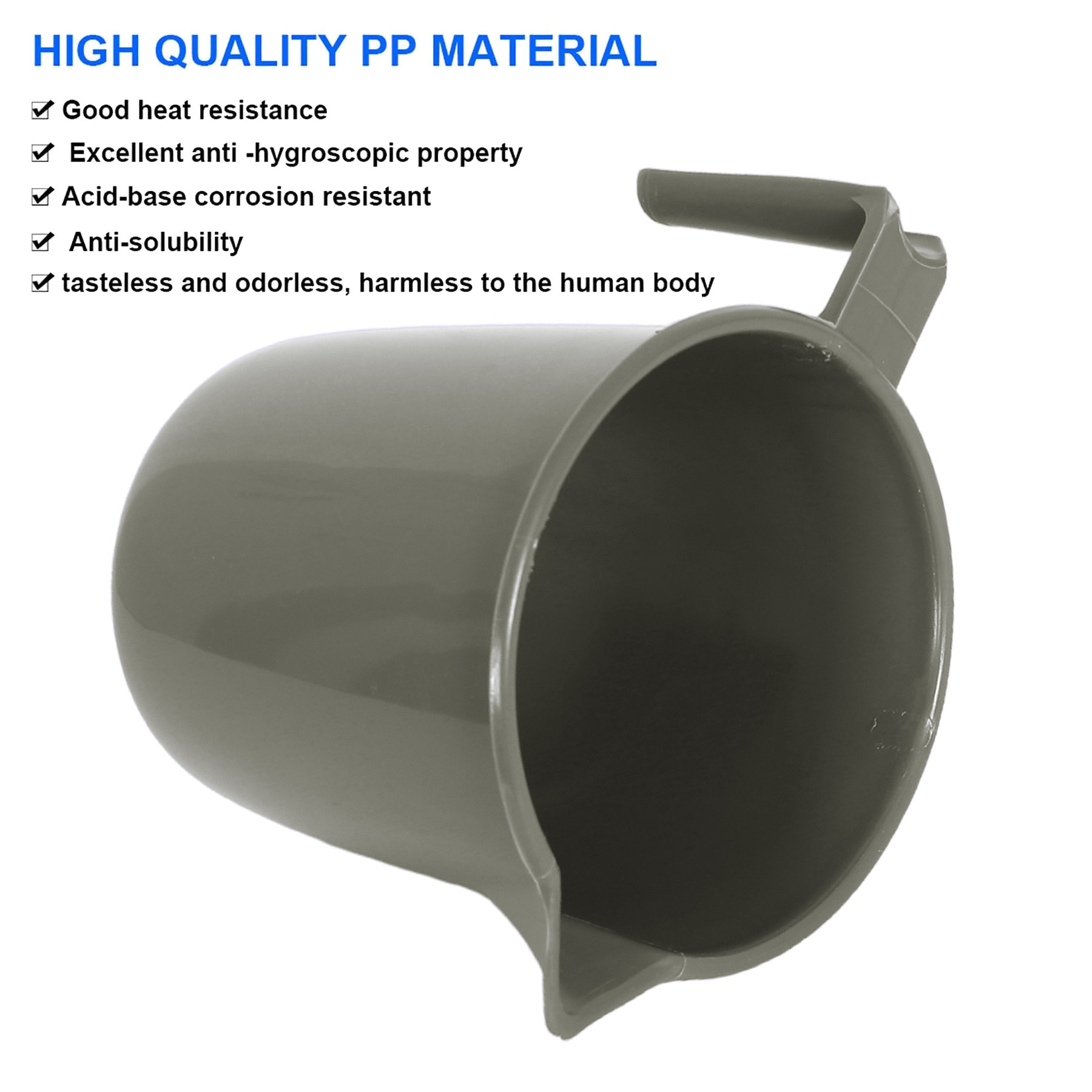 Kuber Industries Bathroom Mug  Plastic Bath Mug for Bathroom  Bath Mug  Mug for Bathroom  Mug for Toilet  Washroom Jug  111 Bath Mug  1 LTR  Pack of 2  Gray