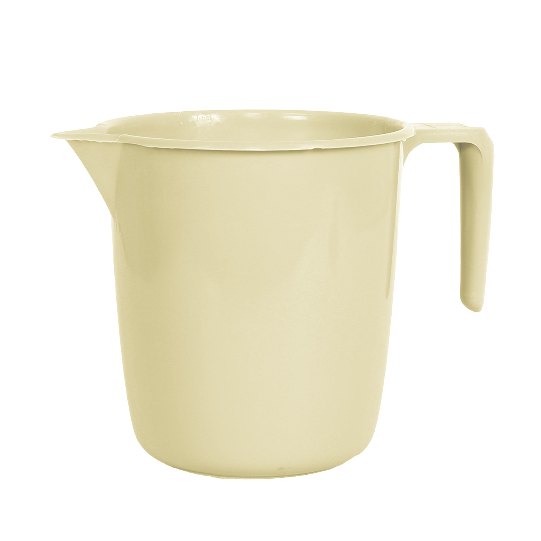 Kuber Industries Bathroom Mug  Plastic Bath Mug for Bathroom  Bath Mug  Mug for Bathroom  Mug for Toilet  Washroom Jug  111 Bath Mug  1 LTR  Pack of 2  Beige