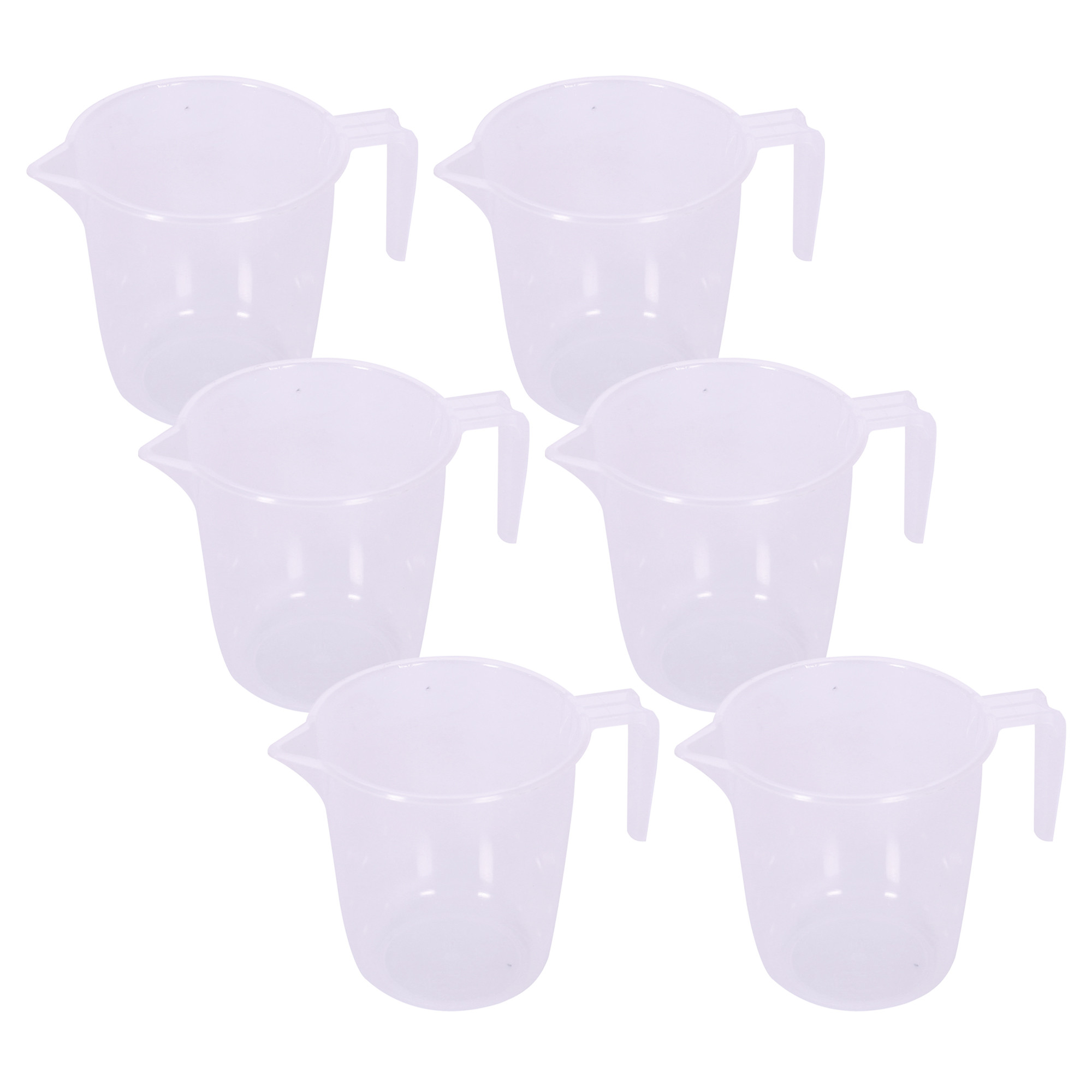 Kuber Industries Bathroom Mug | Plastic Bath Mug for Bathroom | Bath Mug | Mug for Bathroom | Mug for Toilet | Washroom Jug | 111 Bath Mug | 1 LTR | Transparent