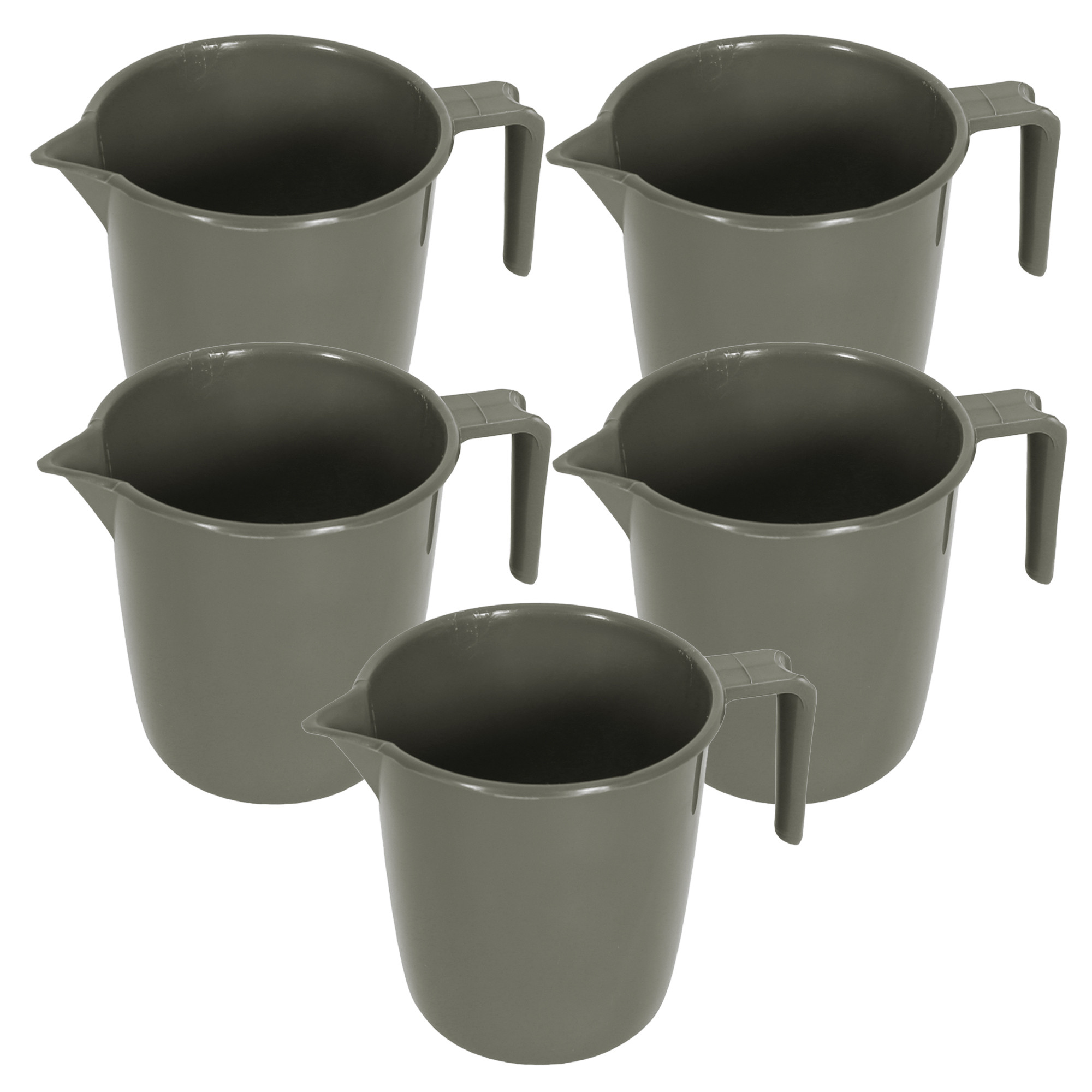 Kuber Industries Bathroom Mug | Plastic Bath Mug for Bathroom | Bath Mug | Mug for Bathroom | Mug for Toilet | Washroom Jug | 111 Bath Mug | 1 LTR |Gray