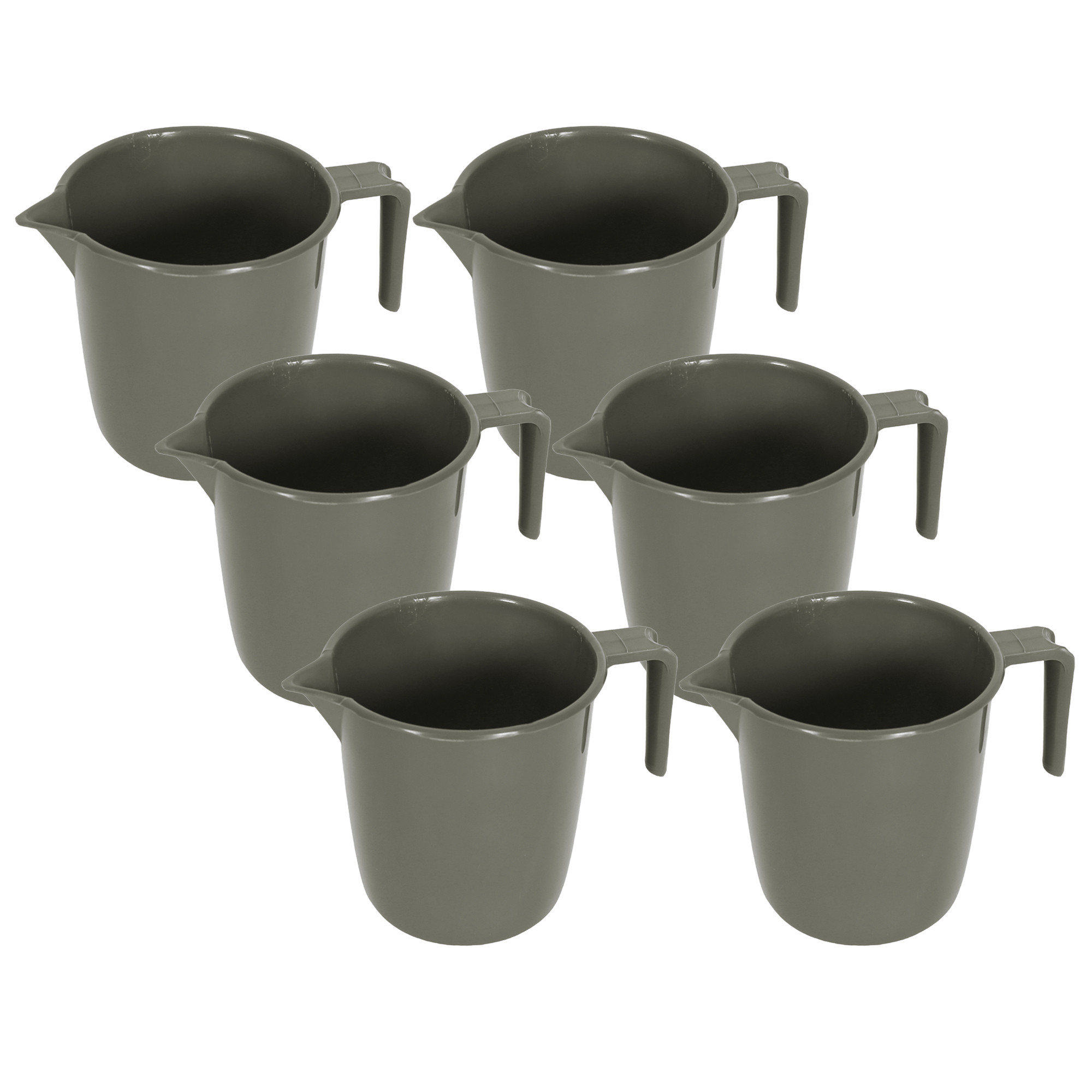 Kuber Industries Bathroom Mug | Plastic Bath Mug for Bathroom | Bath Mug | Mug for Bathroom | Mug for Toilet | Washroom Jug | 111 Bath Mug | 1 LTR |Gray