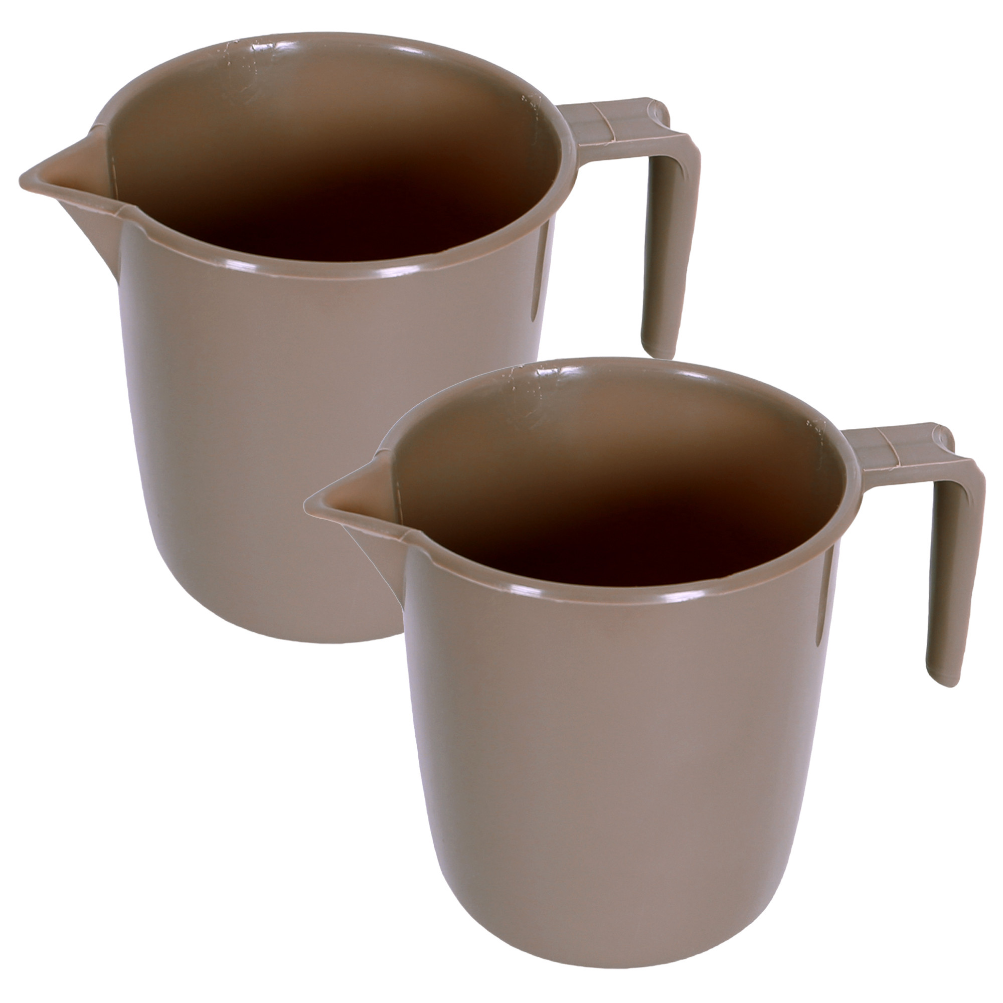 Kuber Industries Bathroom Mug | Plastic Bath Mug for Bathroom | Bath Mug | Mug for Bathroom | Mug for Toilet | Washroom Jug | 111 Bath Mug | 1 LTR |Brown