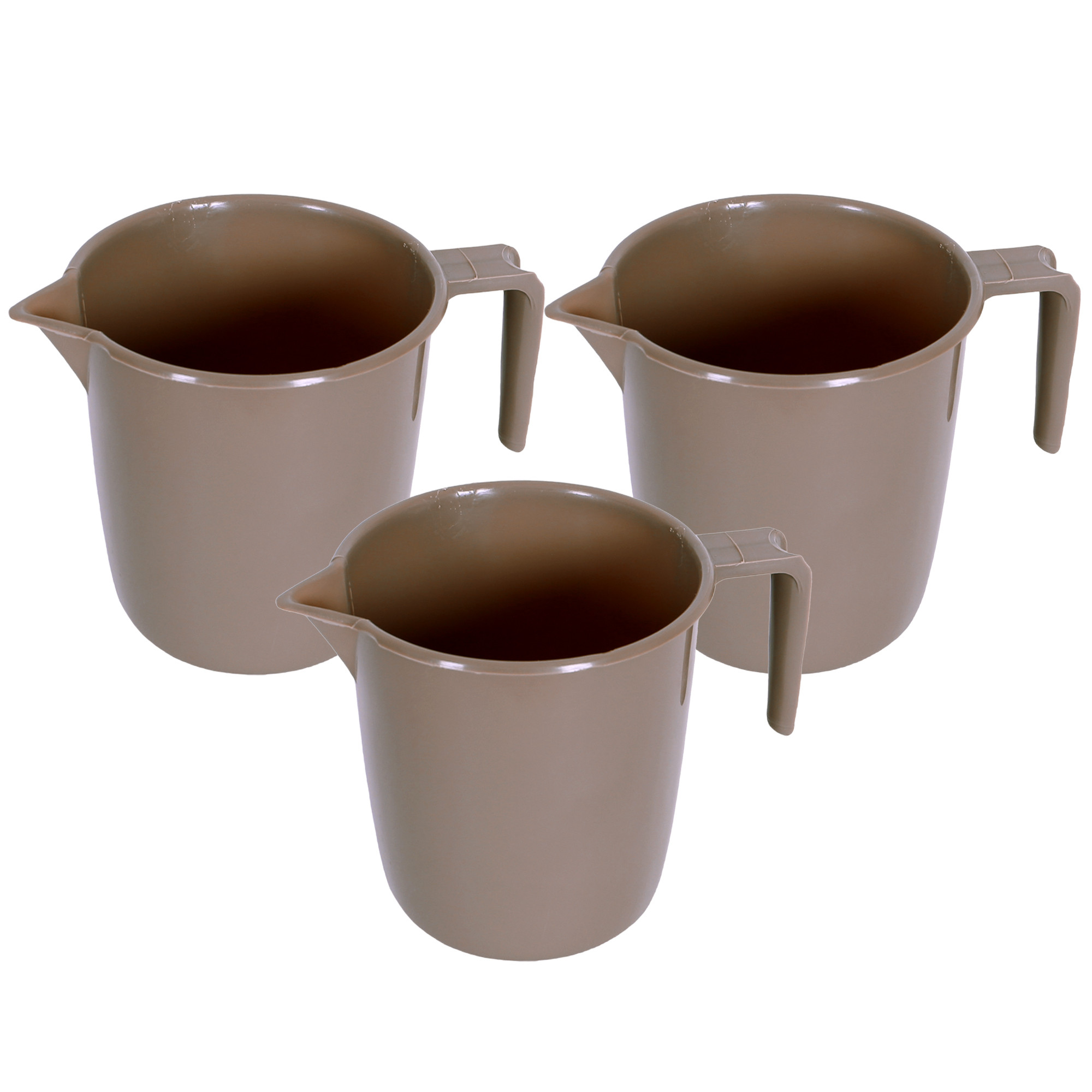 Kuber Industries Bathroom Mug | Plastic Bath Mug for Bathroom | Bath Mug | Mug for Bathroom | Mug for Toilet | Washroom Jug | 111 Bath Mug | 1 LTR |Brown