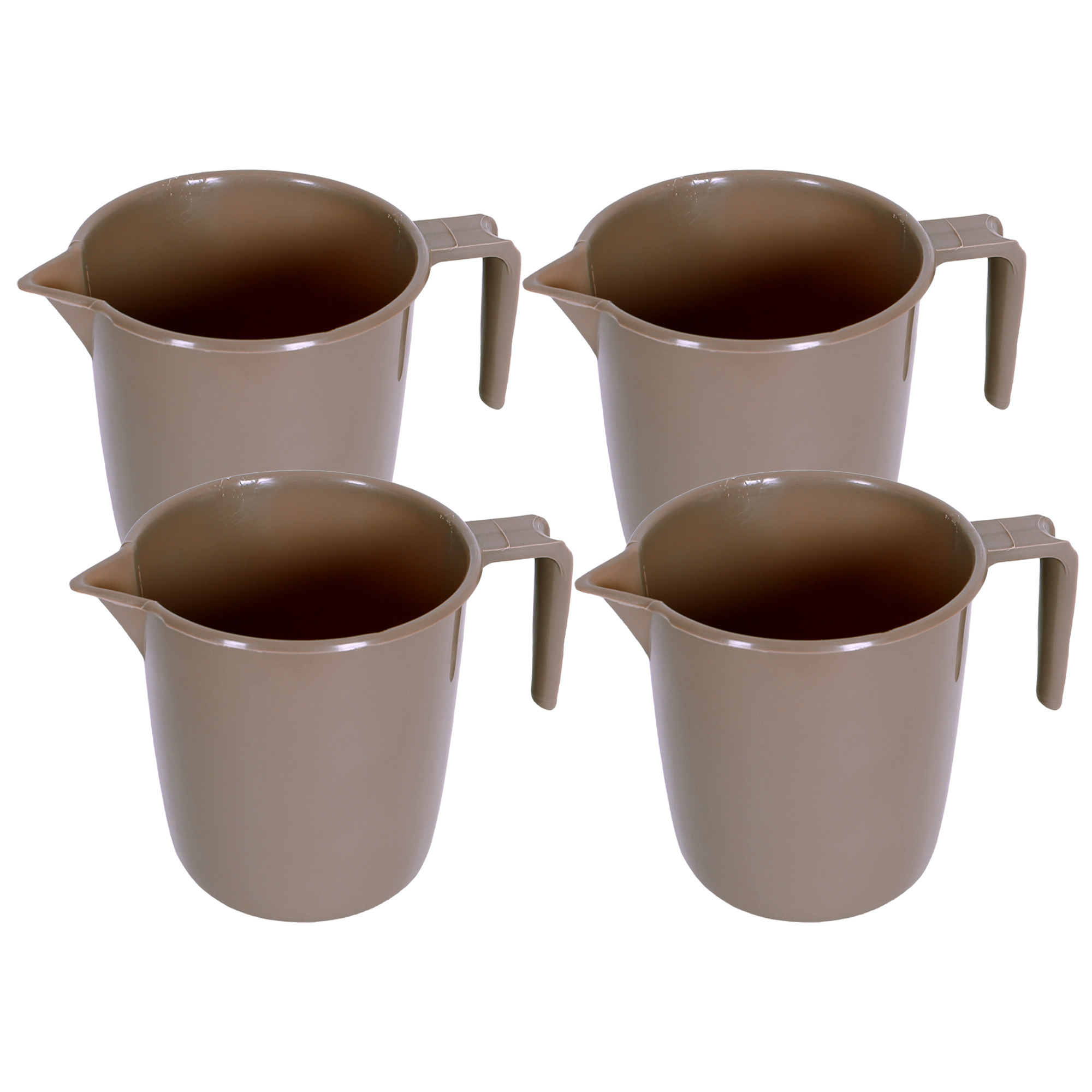 Kuber Industries Bathroom Mug | Plastic Bath Mug for Bathroom | Bath Mug | Mug for Bathroom | Mug for Toilet | Washroom Jug | 111 Bath Mug | 1 LTR |Brown