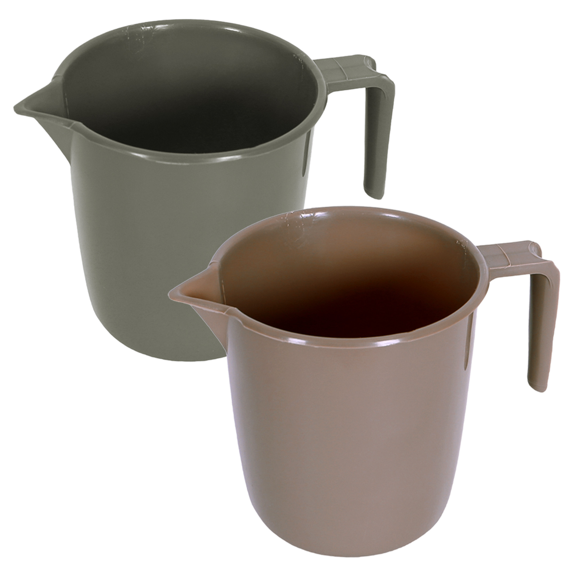 Kuber Industries Bathroom Mug | Plastic Bath Mug for Bathroom | Bath Mug | Mug for Bathroom | Mug for Toilet | Washroom Jug | 111 Bath Mug | 1 LTR | Pack of 2 | Multi