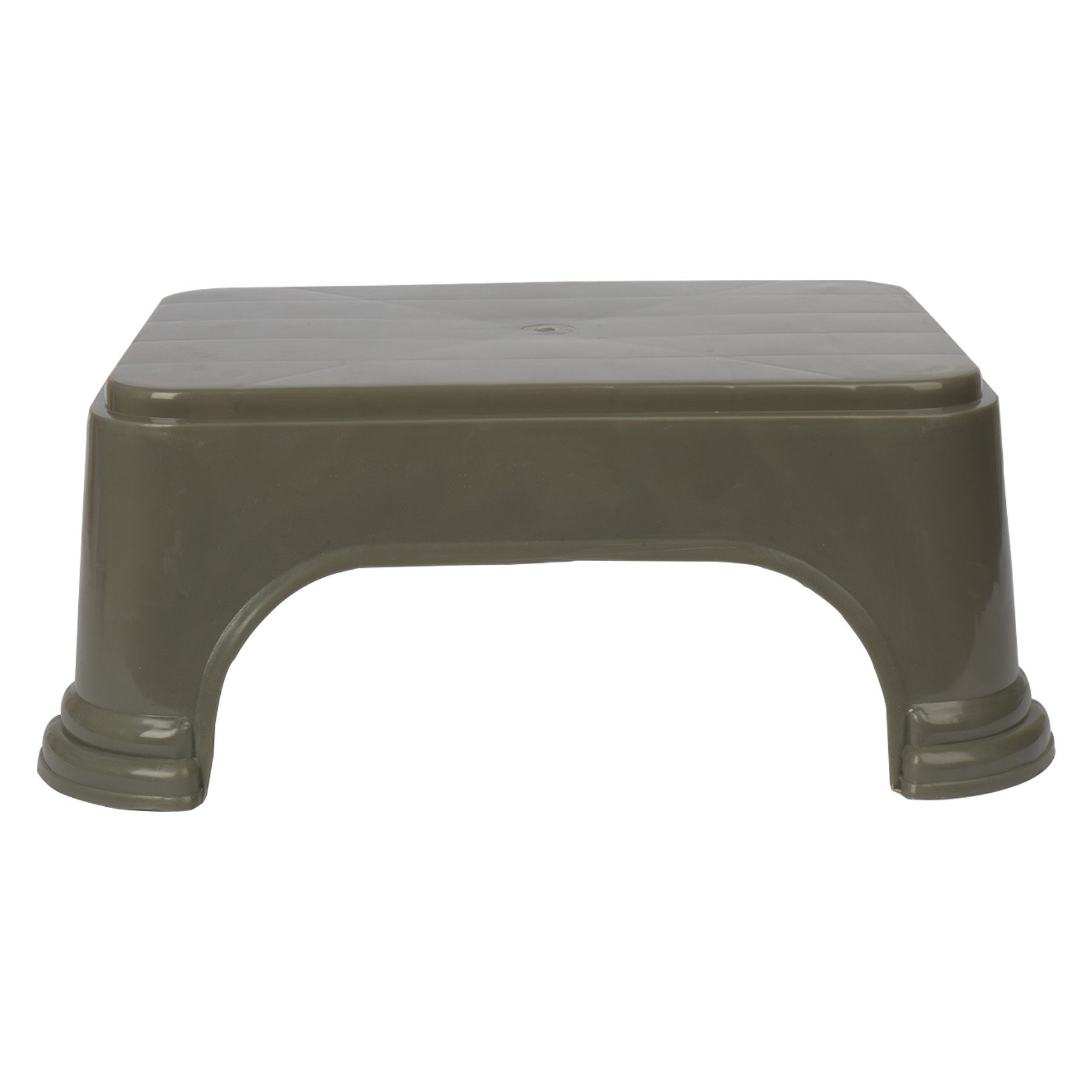 Kuber Industries Bathroom Stool | Bathroom Plain Square Stool | Plastic Stool For Bathroom | Stool for Kitchen | Bathroom Patla | Support Stool for Bathroom | P6 | Gray