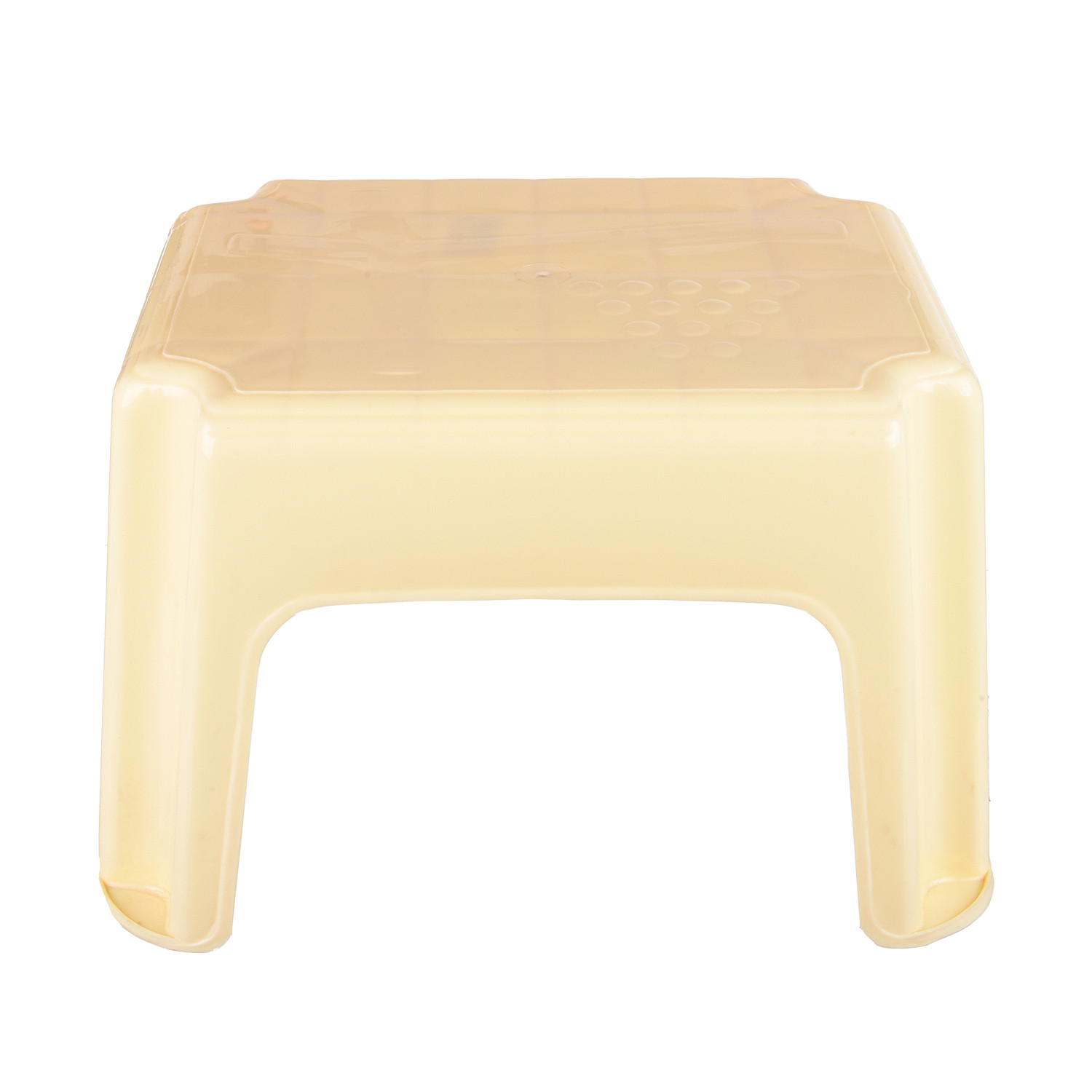 Kuber Industries Bathroom Stool | Durable Plastic Sitting Stool | Patla For Bathroom | Stool for Senior Citizen | Bathroom Sitting Seat | Stool for Kitchen | Cream