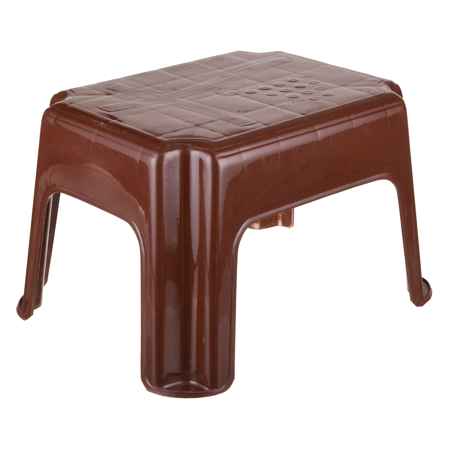 Kuber Industries Bathroom Stool | Durable Plastic Sitting Stool | Patla For Bathroom | Stool for Senior Citizen | Bathroom Sitting Seat | Stool for Kitchen | Brown