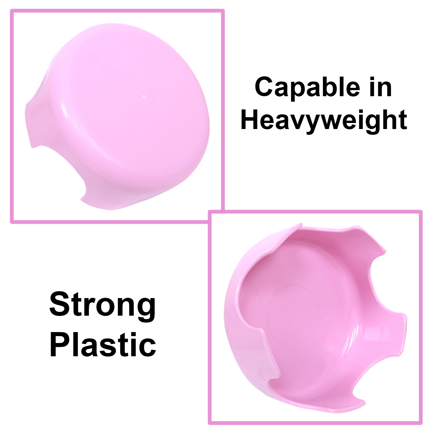 Kuber Industries Bathroom Stool | Plastic Bathroom Stool for Bathing | Bathroom Stool for Senior Citizen | Patla for Toilet | Sumo Stool | Pink