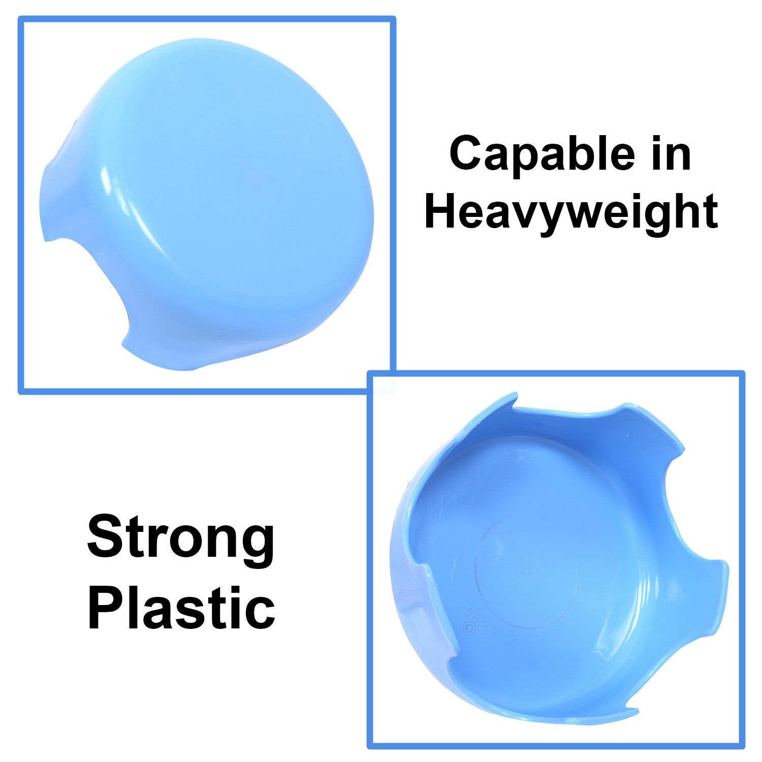 Kuber Industries Bathroom Stool | Plastic Bathroom Stool for Bathing | Bathroom Stool for Senior Citizen | Patla for Toilet | Sumo Stool | Sky Blue