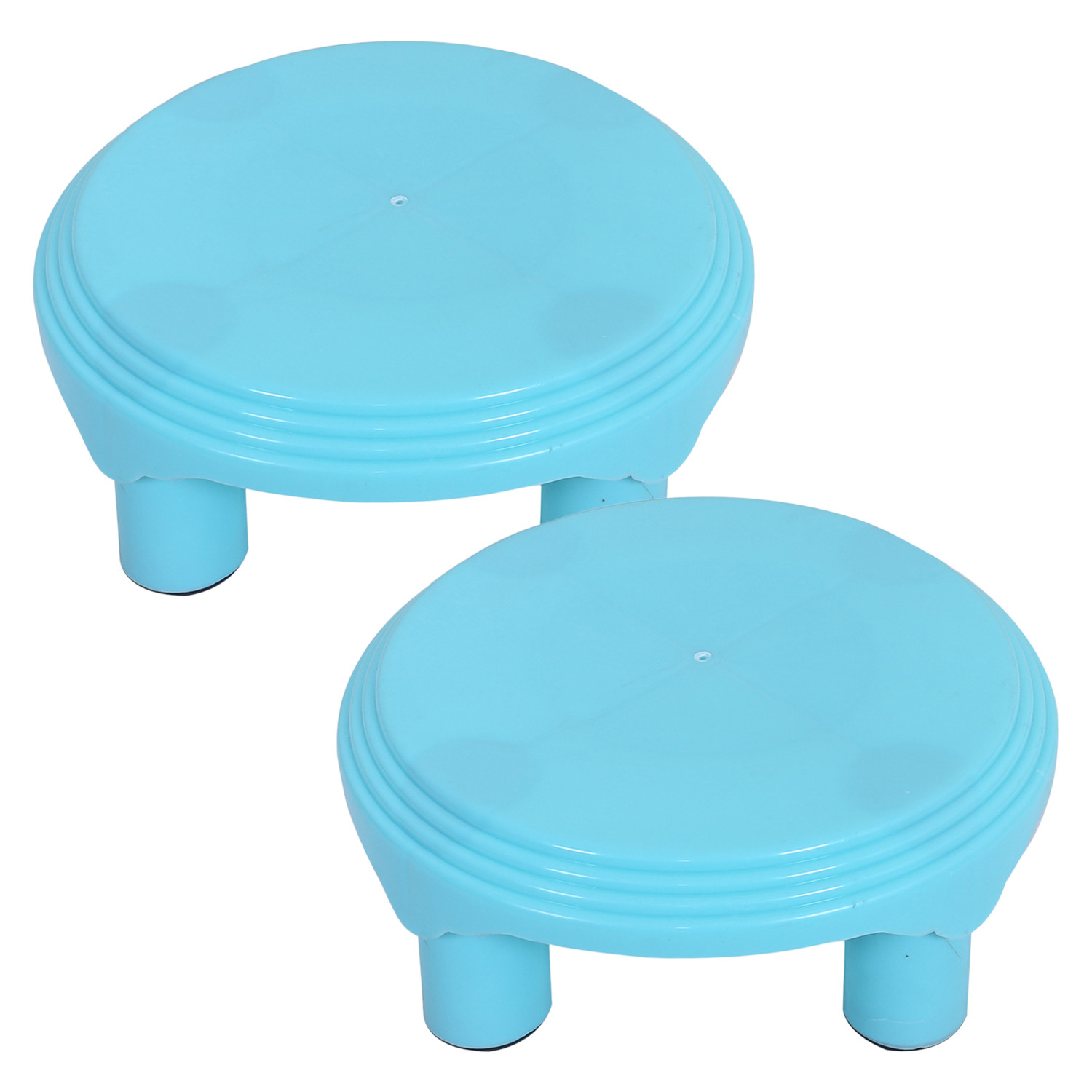 Kuber Industries Bathroom Stool|Plastic Stool|Anti-slip Bathing Stool|Stool for Senior Citizen|Patla for Bathroom|MINT GREEN