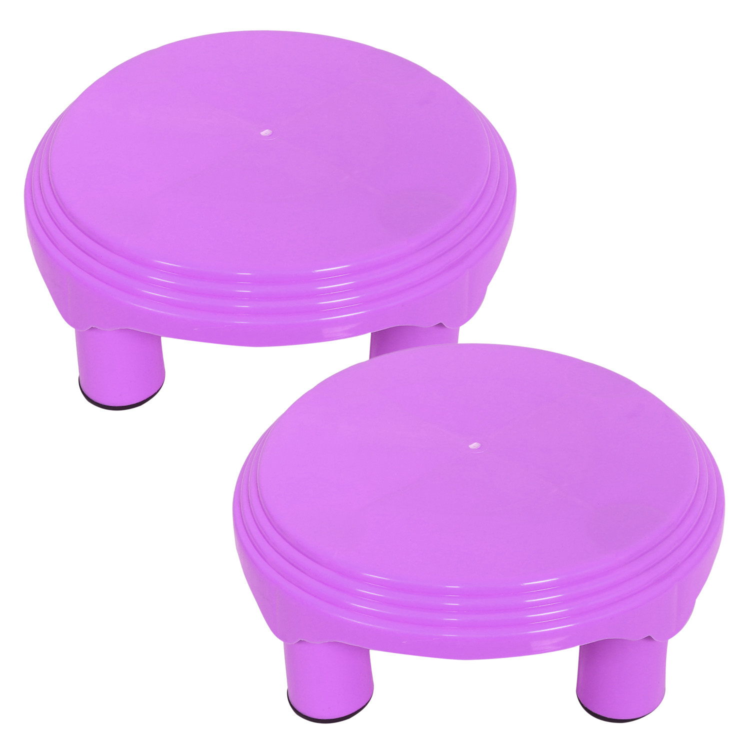 Kuber Industries Bathroom Stool|Plastic Stool|Anti-slip Bathing Stool|Stool for Senior Citizen|Patla for Bathroom|PINK