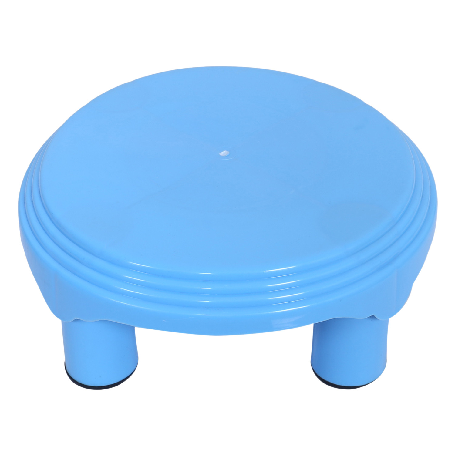 Kuber Industries Bathroom StoolPlastic StoolAnti-slip Bathing StoolStool for Senior CitizenPatla for BathroomSky Blue