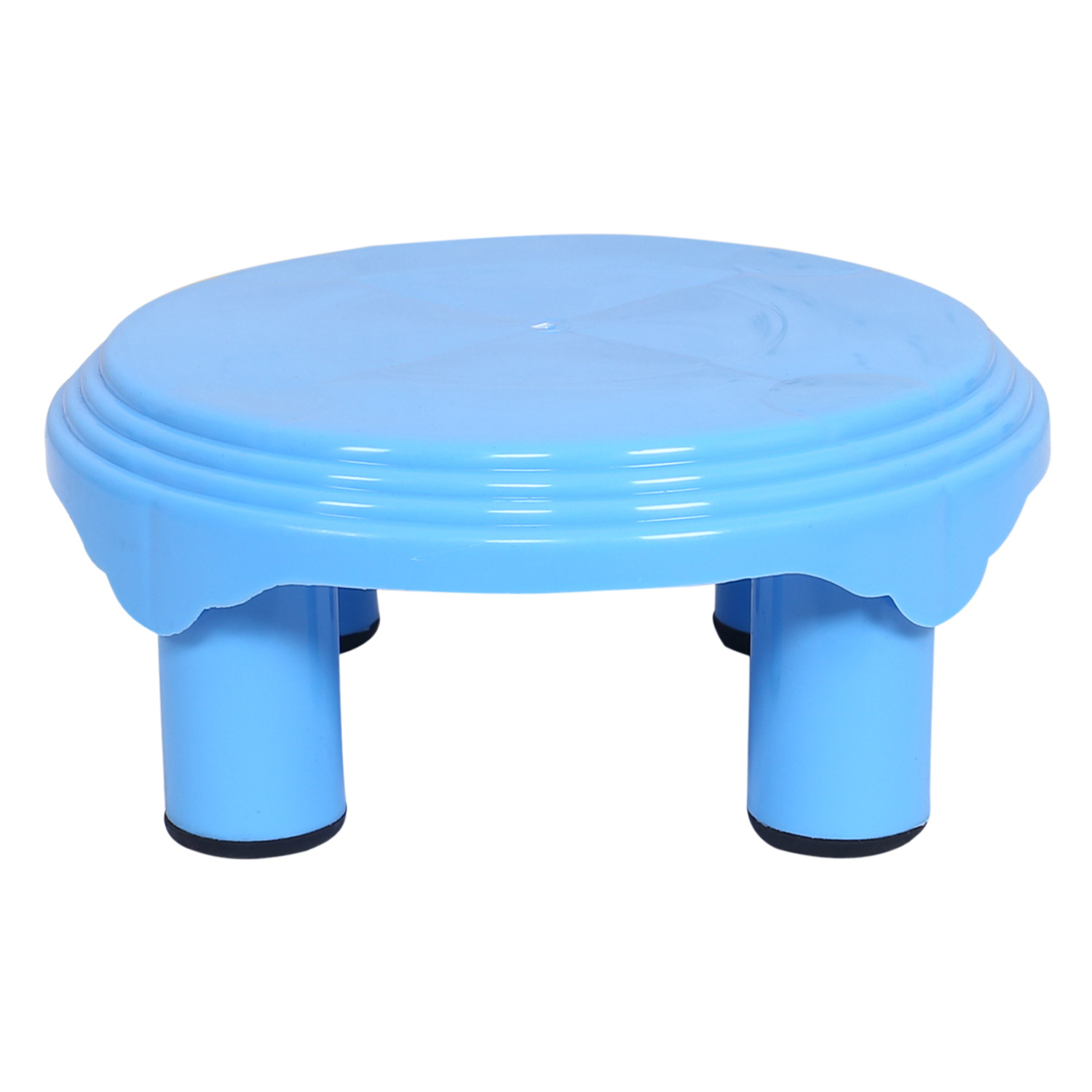 Kuber Industries Bathroom Stool|Plastic Stool|Anti-slip Bathing Stool|Stool for Senior Citizen|Patla for Bathroom|Pack of 2 (Mint Green & Sky Blue)