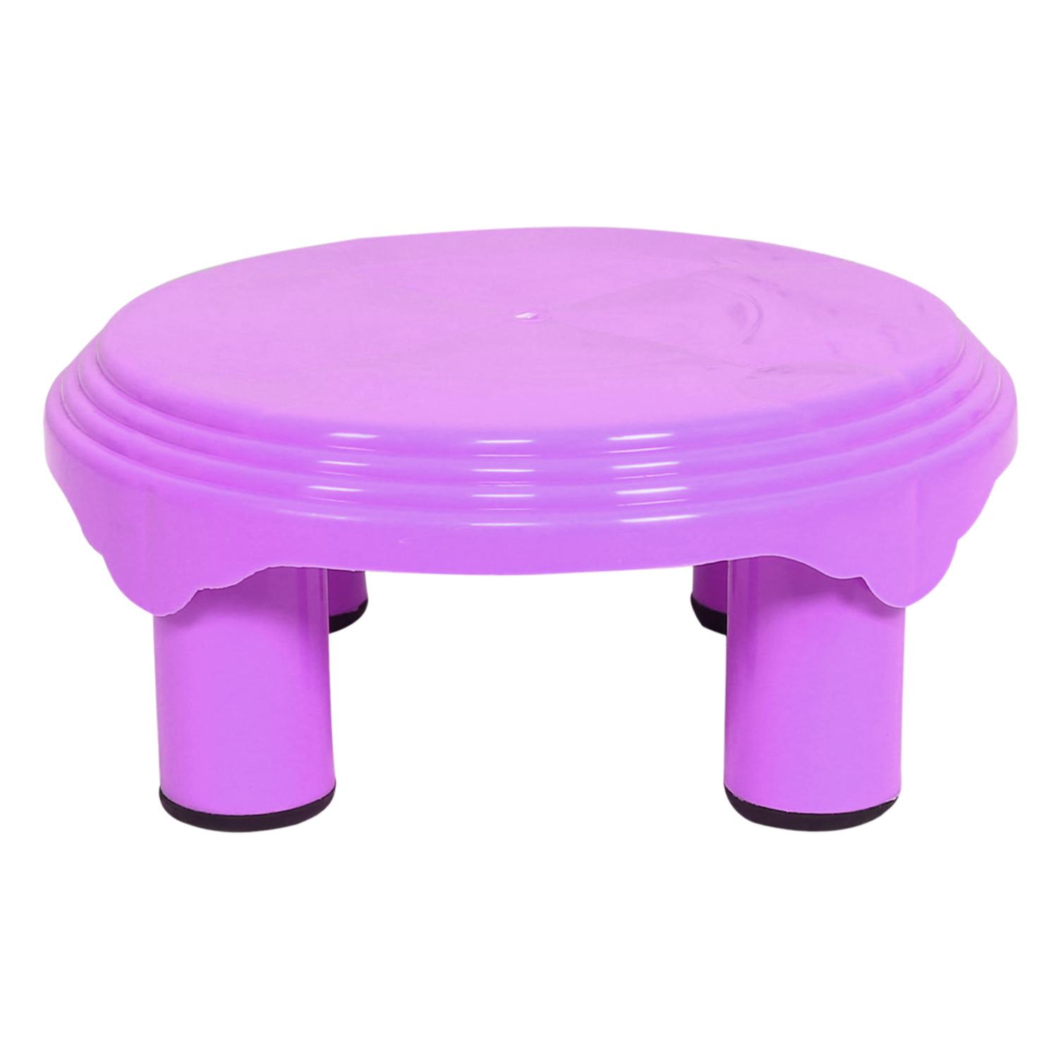 Kuber Industries Bathroom Stool|Plastic Stool|Anti-slip Bathing Stool|Stool for Senior Citizen|Patla for Bathroom|Pack of 2 (Sky Blue & Pink)