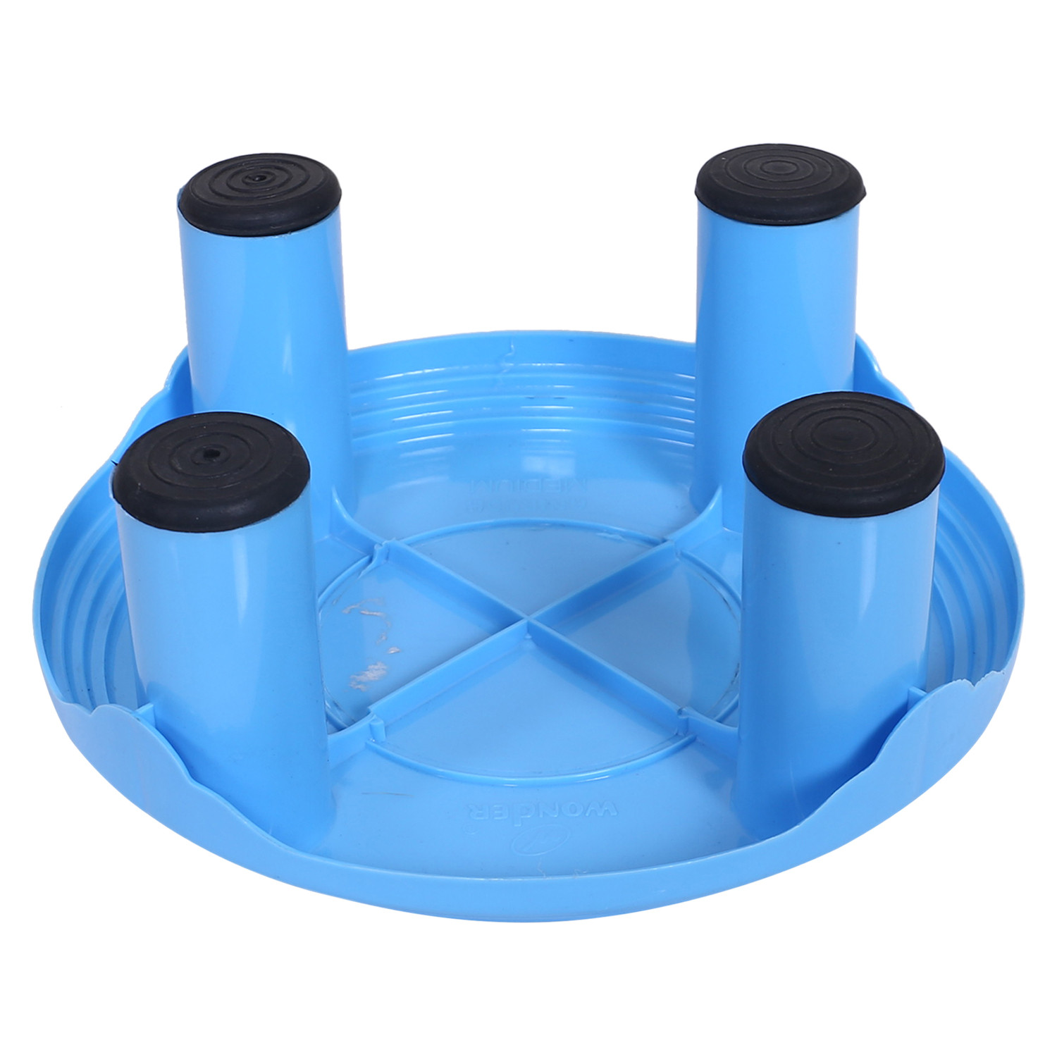 Kuber Industries Bathroom Stool|Plastic Stool|Anti-slip Bathing Stool|Stool for Senior Citizen|Patla for Bathroom|Pack of 2 (Sky Blue & Cream)