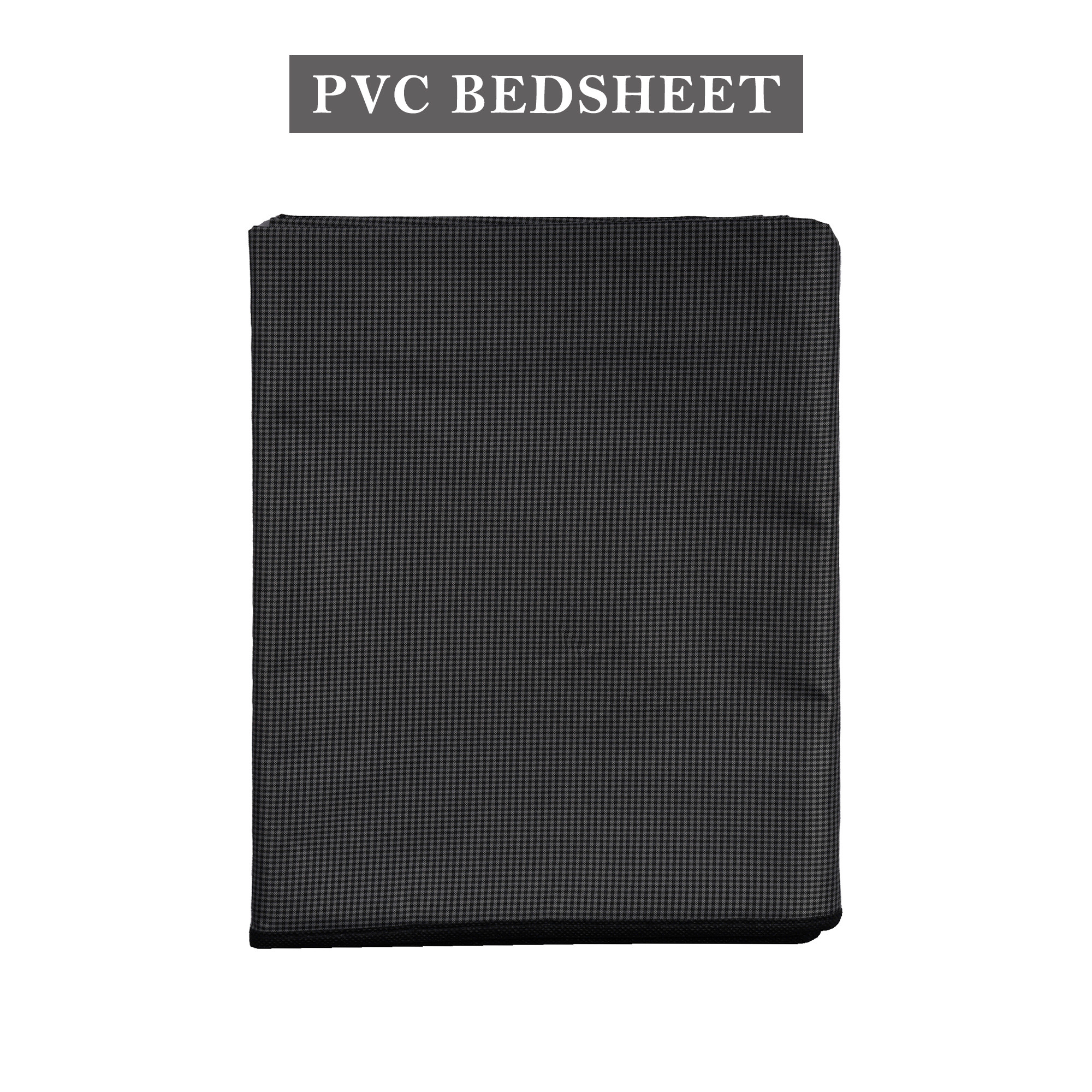 Kuber Industries Bedsheet  72x78 Inch  Baby Bedsheet Protector  Mattress Protector Sheet  Waterproof Double Bedsheet Mattress Protector  PVC Mattress Topper  Mini Check  Grey