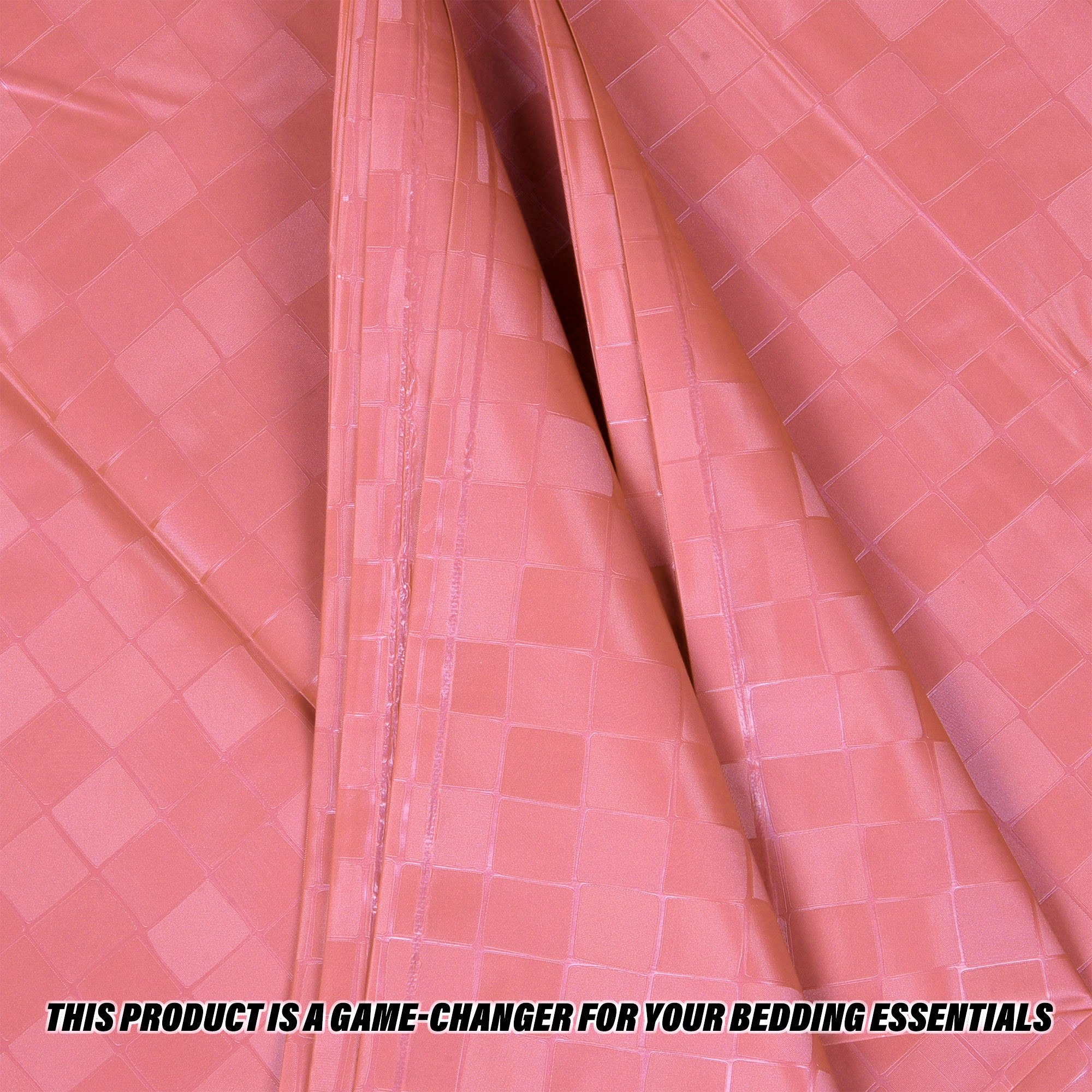 Kuber industries Bedsheet  Mattress Protector  Crib Sheet for Baby  Mattress Sheet for Baby  Baby PVC Bedsheet  Bed Protector Sheet  Check-Print  80x80 Inch  Light Pink