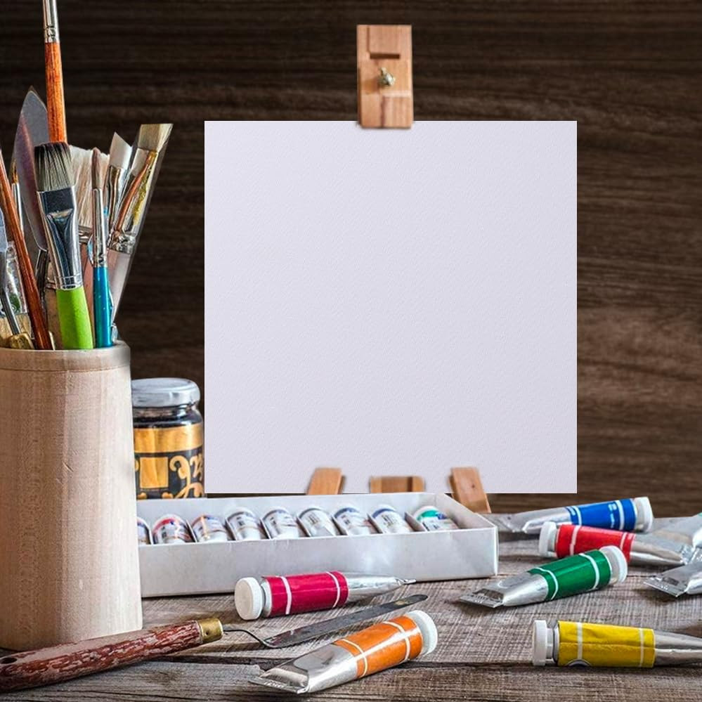 Kuber Industries Blank Cotton Canvas Boards for Painting 