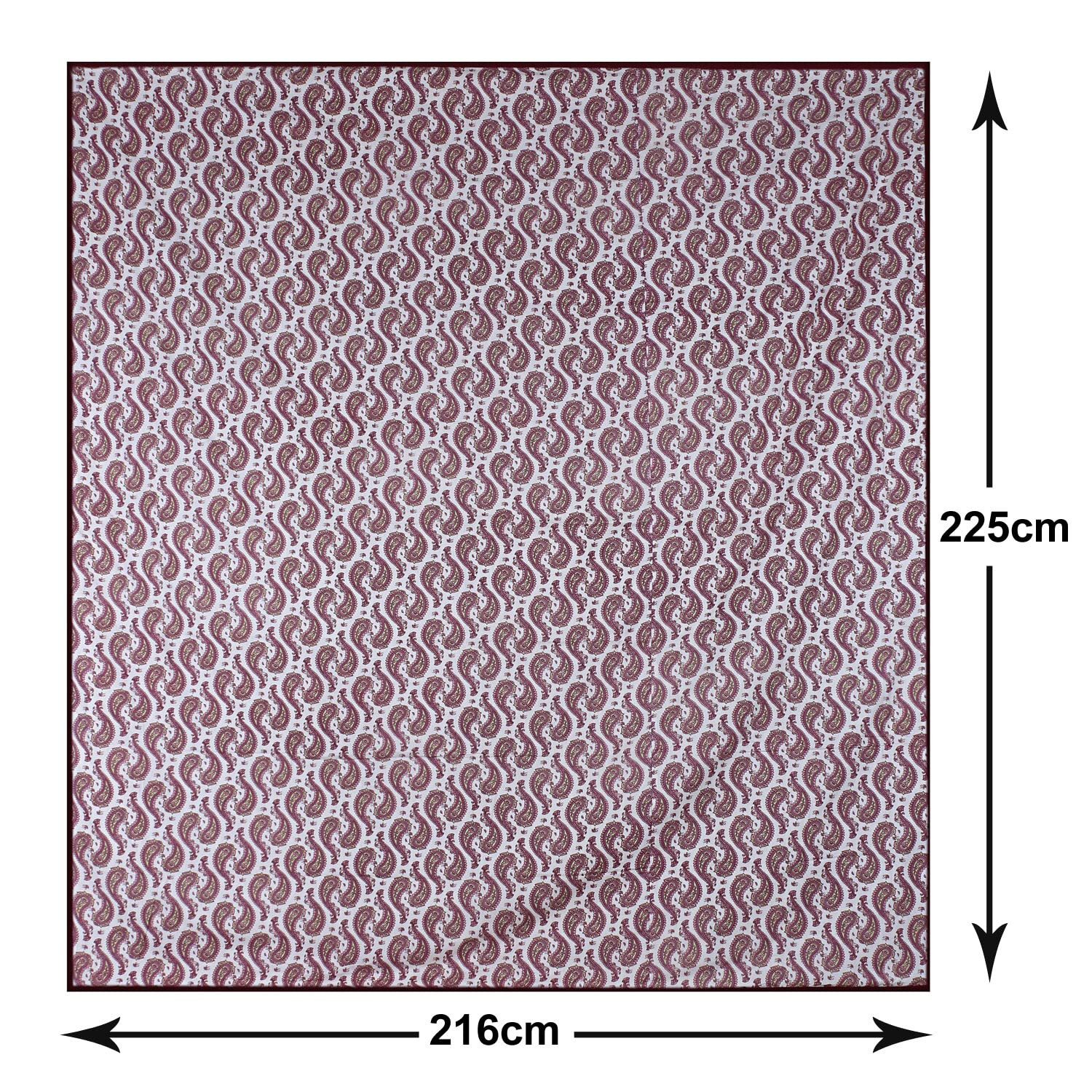 Kuber Industries Blanket | Cotton Double Bed Dohar | Blanket For Home | Reversible AC Blanket For Travelling | Blanket For Summer | Blanket For Winters | Carry Print | Pink