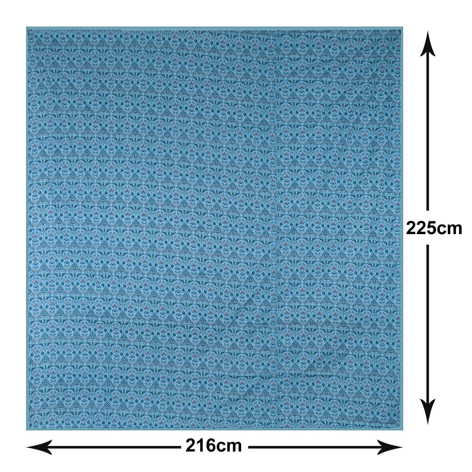 Kuber Industries Blanket | Cotton Double Bed Dohar | Blanket For Home | Reversible AC Blanket For Travelling | Blanket For Summer | Blanket For Winters | Carry Print | Green