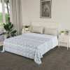 Kuber Industries Blanket | Cotton Double Bed Dohar | Blanket For Home | Reversible AC Blanket For Travelling | Blanket For Summer | Blanket For Winters | Flower Print | Green