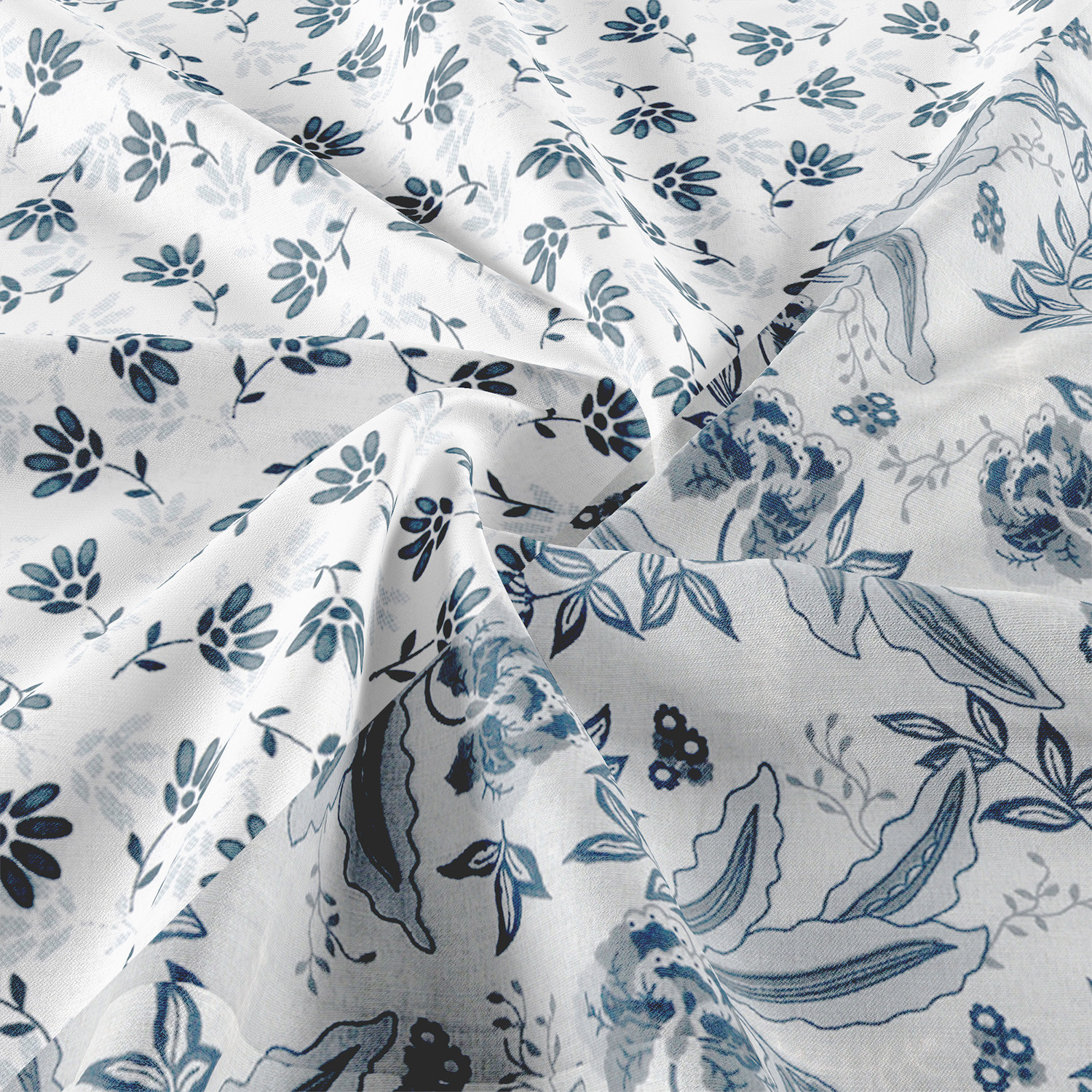 Kuber Industries Blanket | Cotton Single Bed Dohar | Blanket For Home | Reversible AC Blanket For Travelling | Blanket For Summer | Blanket For Winters | Flower Print | Green