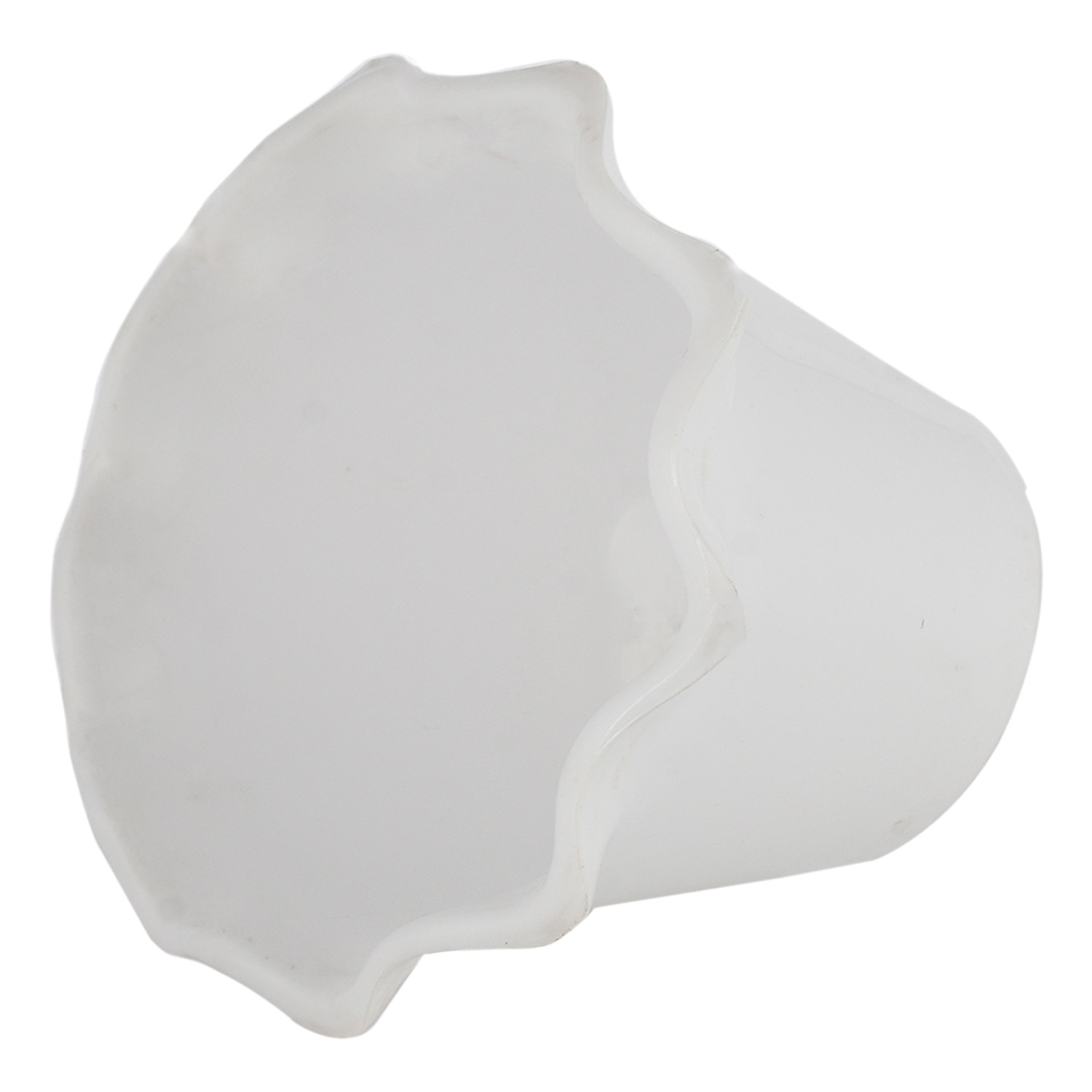 Kuber Industries Blossom Flower Pot|Durable Plastic Flower Pot|Gamla With Drain Holes for Home Décor|Balcony|Garden|8 Inch|Pack of 2 (White & Orange)