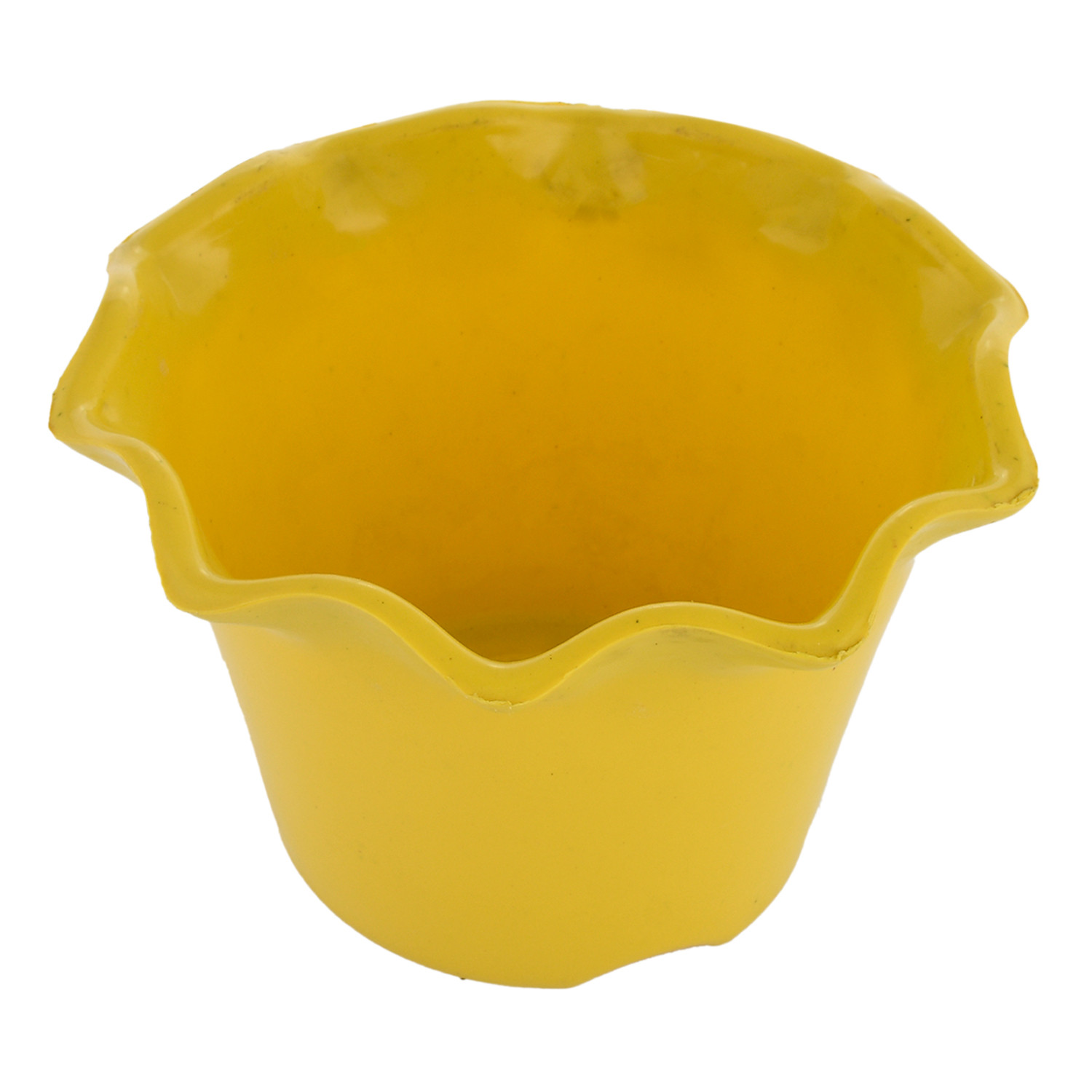 Kuber Industries Blossom Flower Pot|Durable Plastic Flower Pots|Planters for Home Décor|Garden|Living Room|Balcony|Pack of 3 (Multicolor)