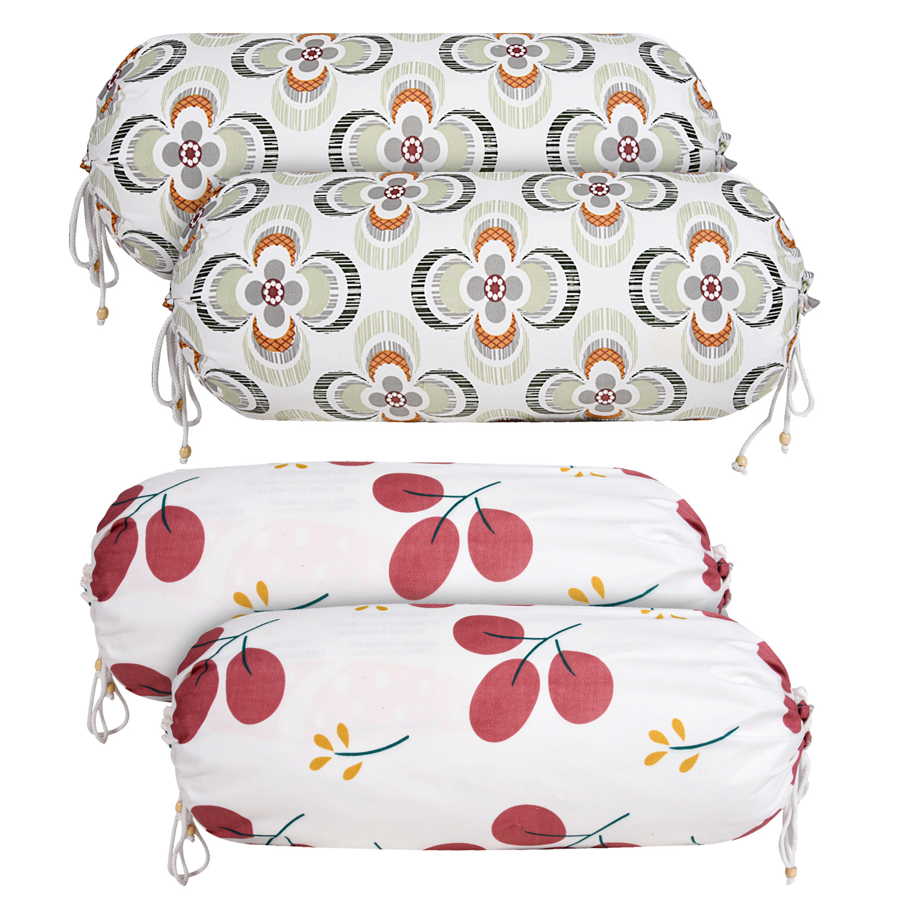 Kuber Industries Bolster Cover Cotton Masand Pillow Cover Diwan Round Bolster Pillow Covers Bolster Cushion Pillow Cover Set Roll Masand Cover