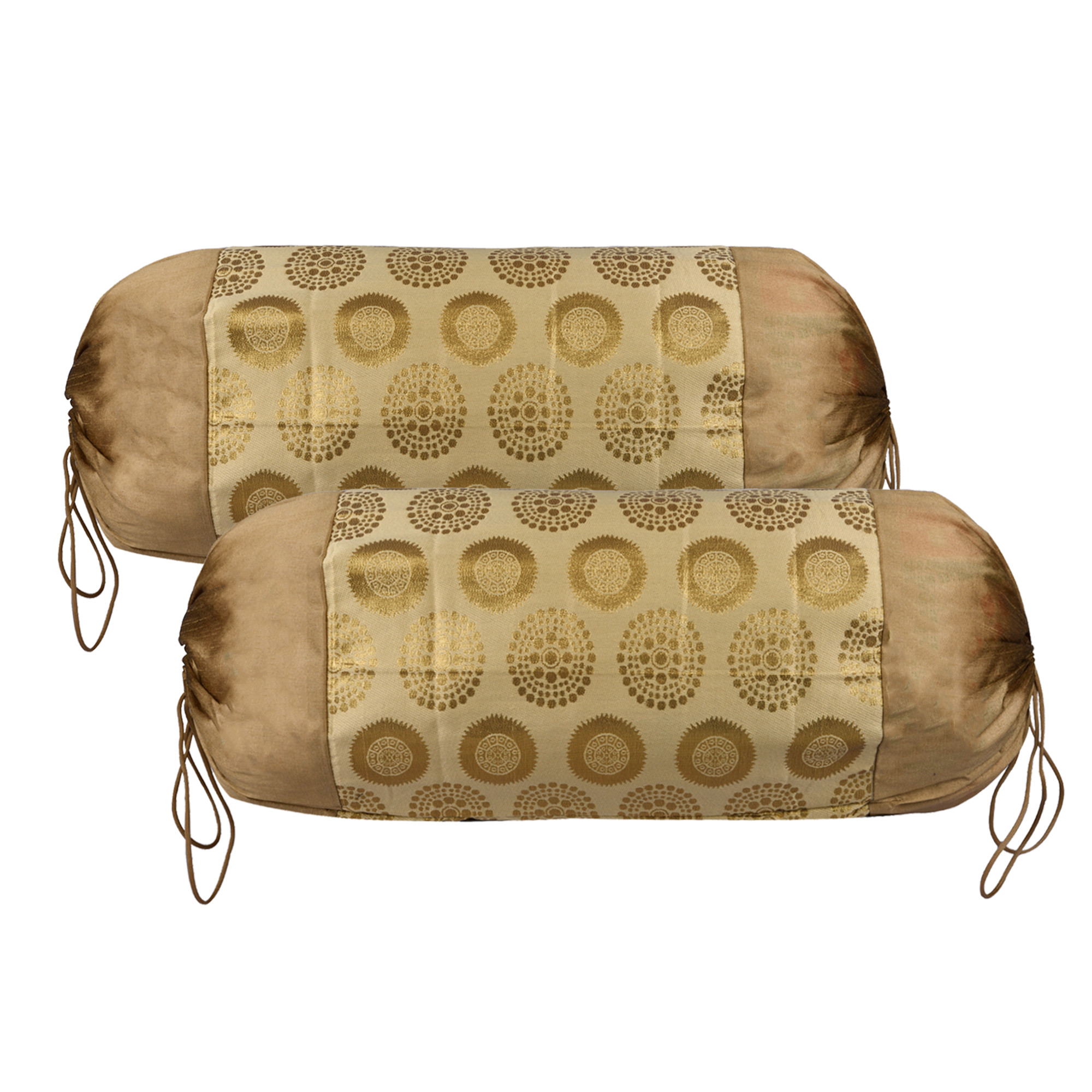 Kuber Industries Bolster Covers Polyester Bolster Cover Set Diwan Bolster Cover Set Bolster Pillow Cover Banarasi Gola Masand Cover 16x32