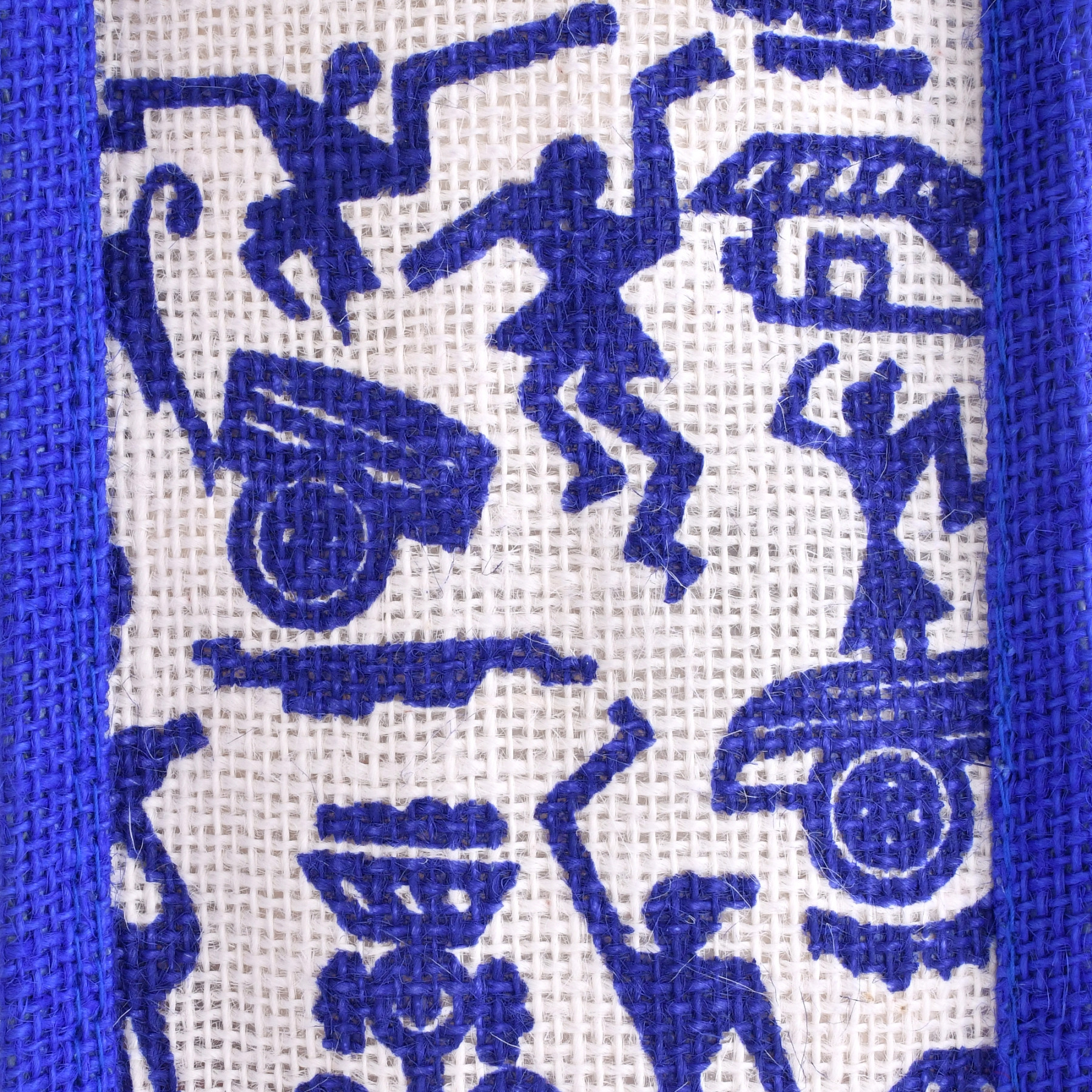 Kuber Industries Bottle Bag  Jute Carry Bag  Water Bottle Cover  Wine Bottle Bag  Reusable Bottle Bag with Handle  Bottle Bag for Office  Warli-Print Gift Bag  Blue