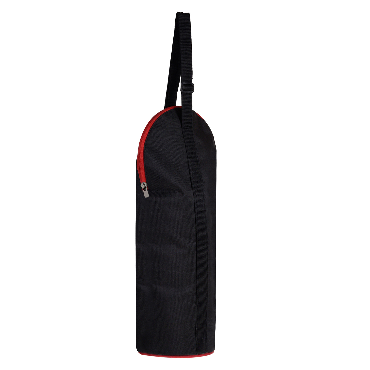 Kuber Industries Bottle Cover|Rexine Traveling Water Bottle Cover|Adjustable Strap & Zipper Closure|2.5 Ltr|XL Size (Black)