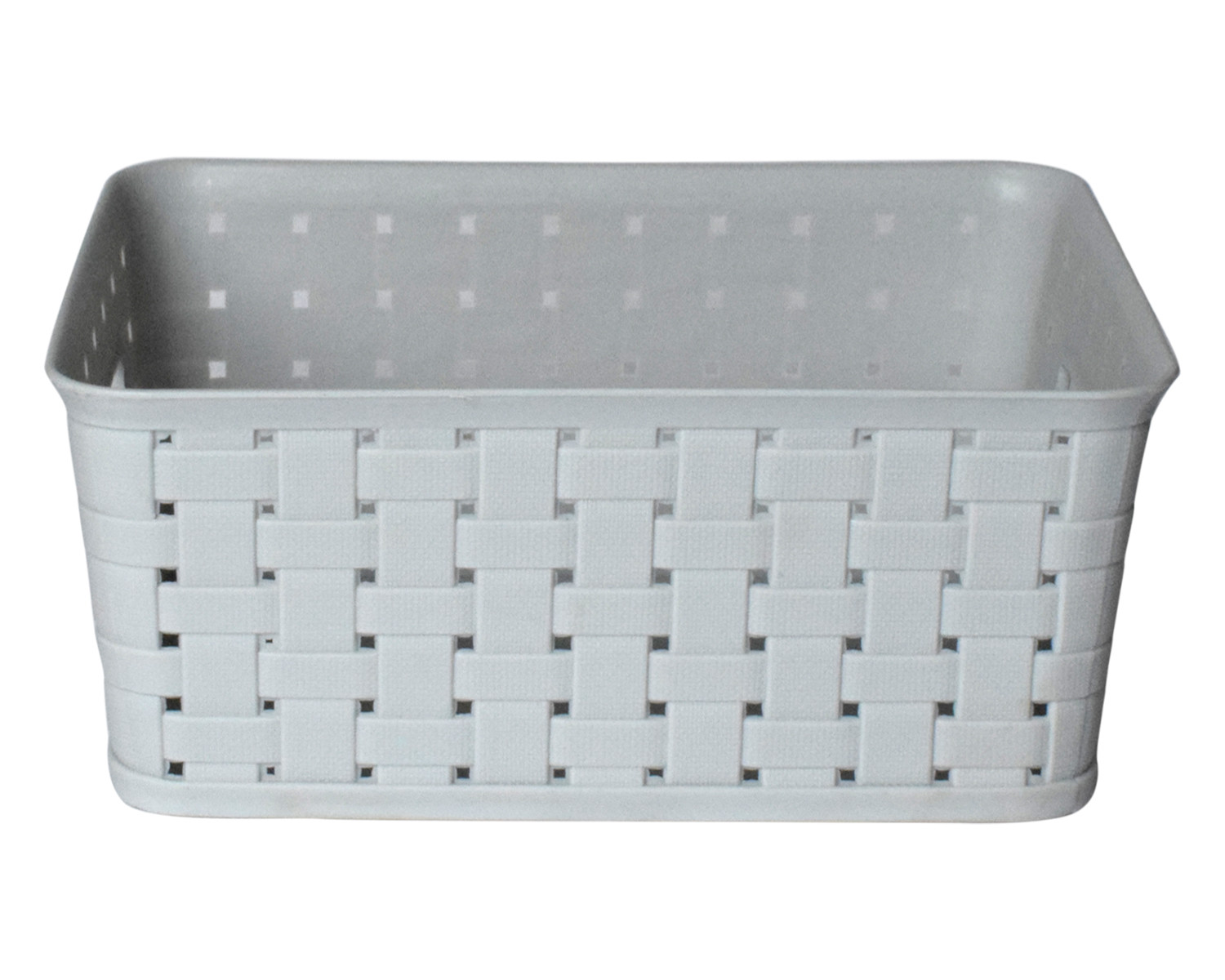 Kuber Industries BPA Free Attractive Design Multipurpose Large Trendy Storage Basket With Lid|Material-Plastic|Color-Gray