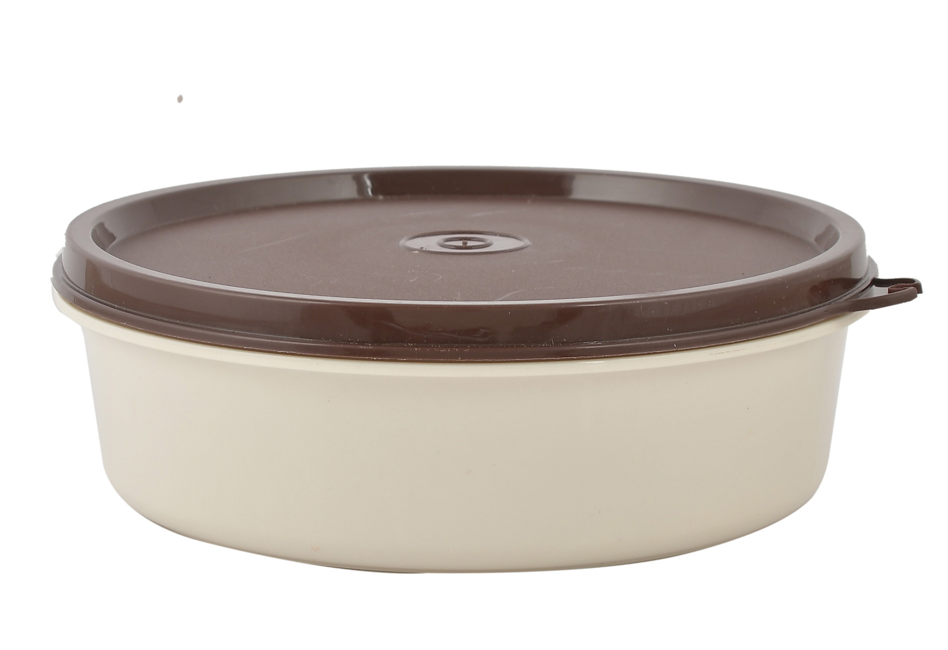 Kuber Industries BPA Free Food Grade Microwave Safe Inner Steel Lunch Container, 800ml (Cream & Brown)-HS42KUBMART25135